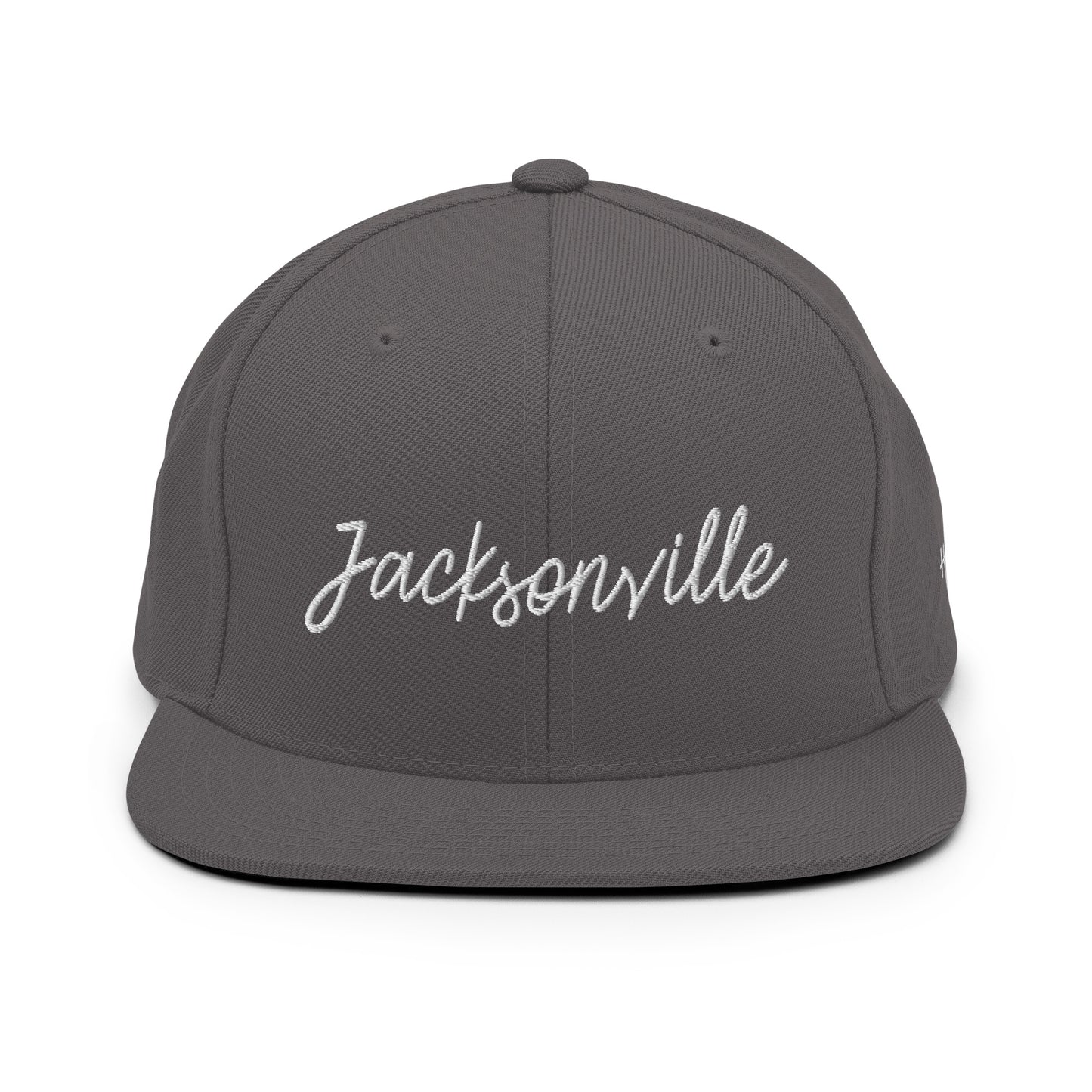 Jacksonville Retro Script 6 Panel Snapback Hat