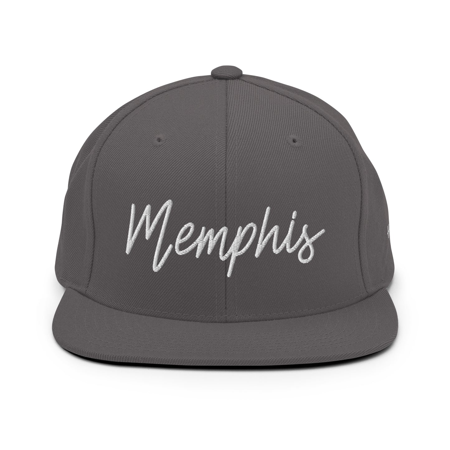 Memphis Retro Script 6 Panel Snapback Hat