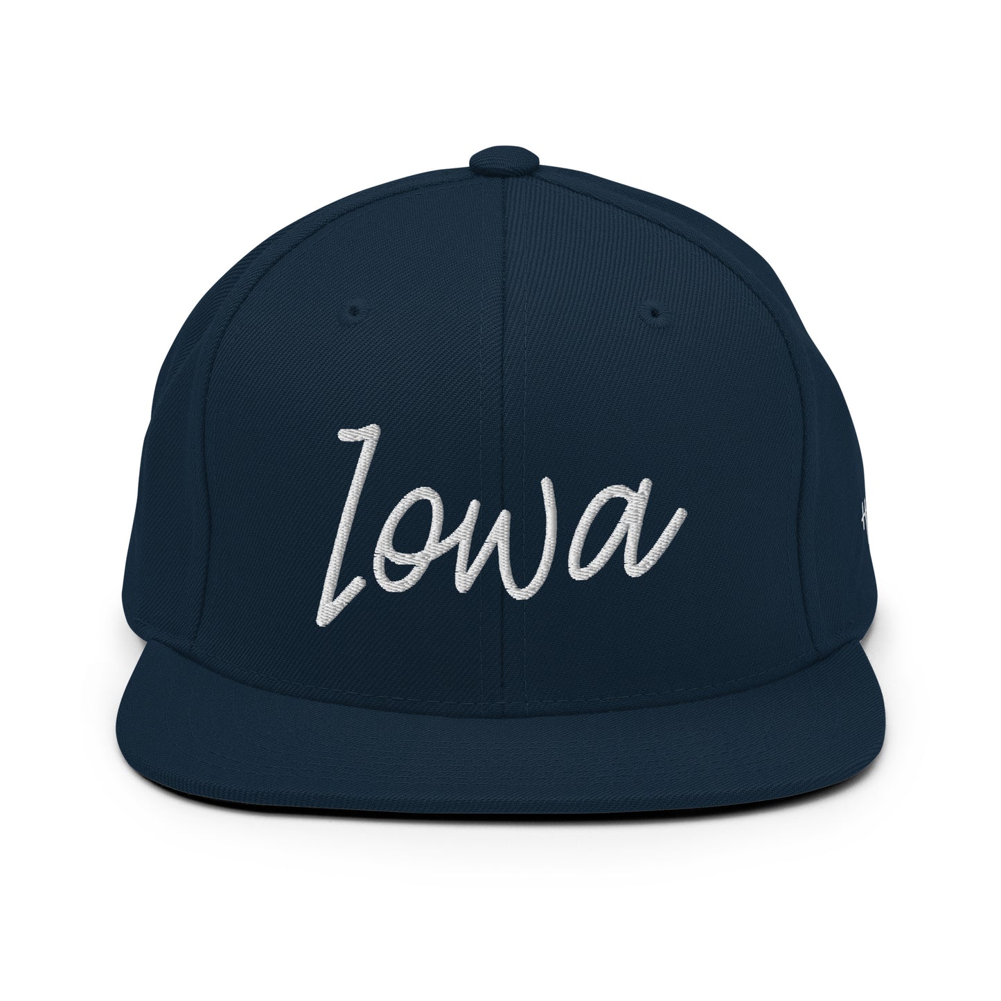 Iowa Retro Script 6 Panel Snapback Hat