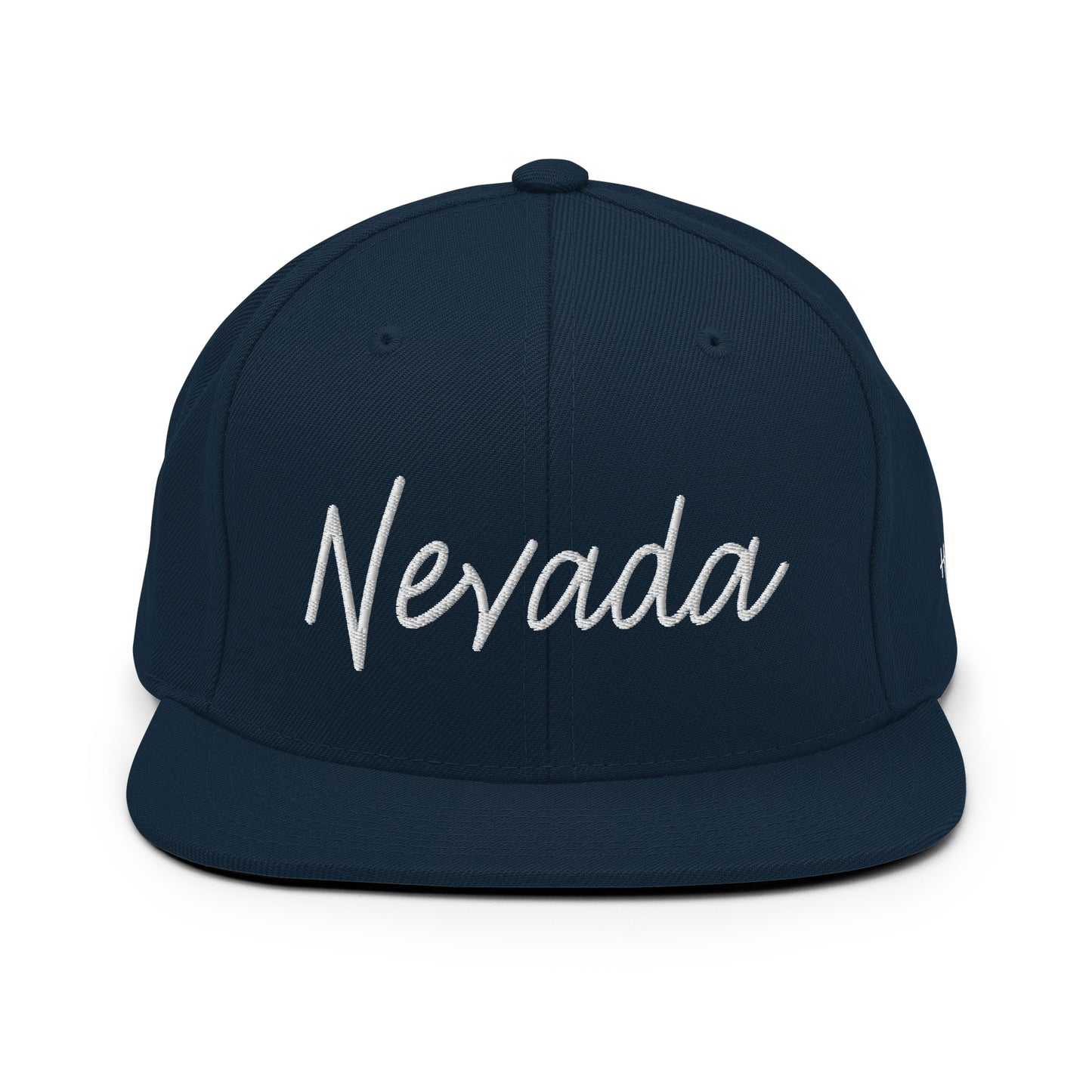 Nevada Retro Script 6 Panel Snapback Hat