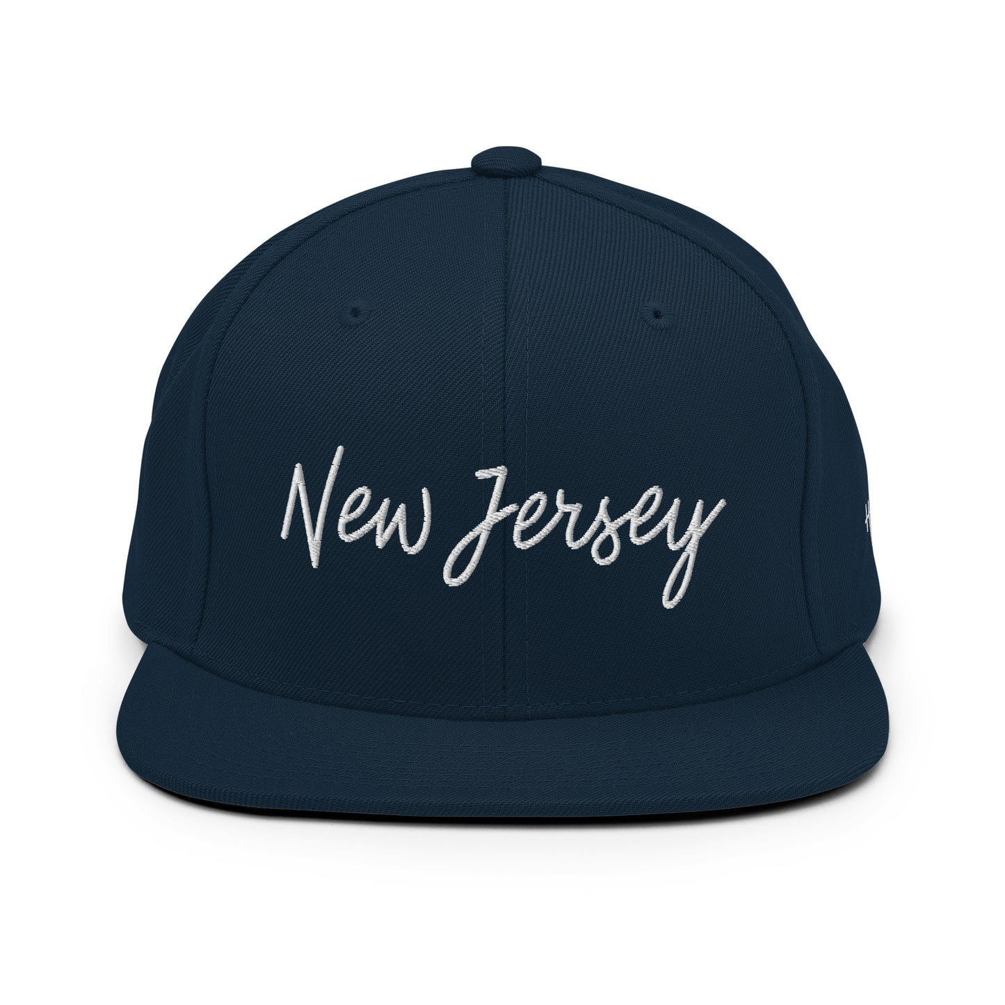 New Jersey Retro Script 6 Panel Snapback Hat