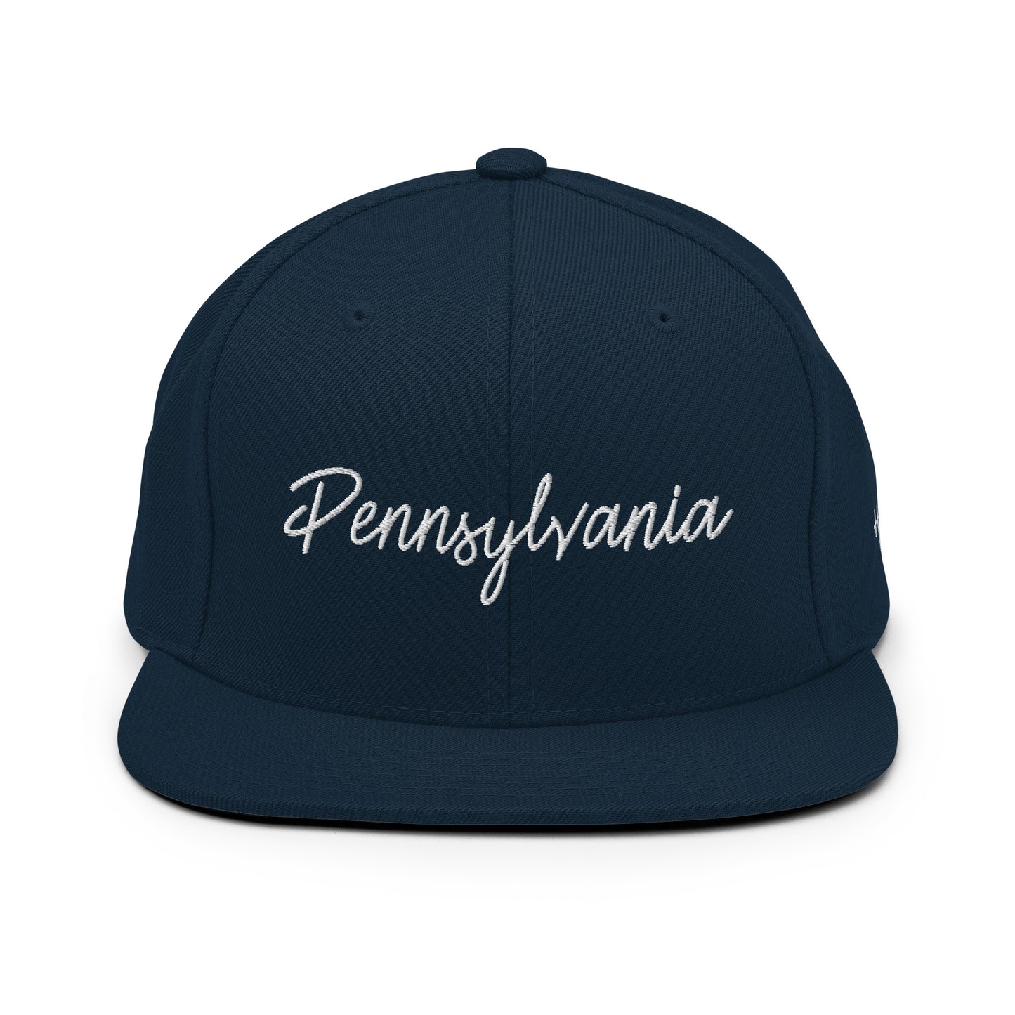 Pennsylvania Retro Script 6 Panel Snapback Hat