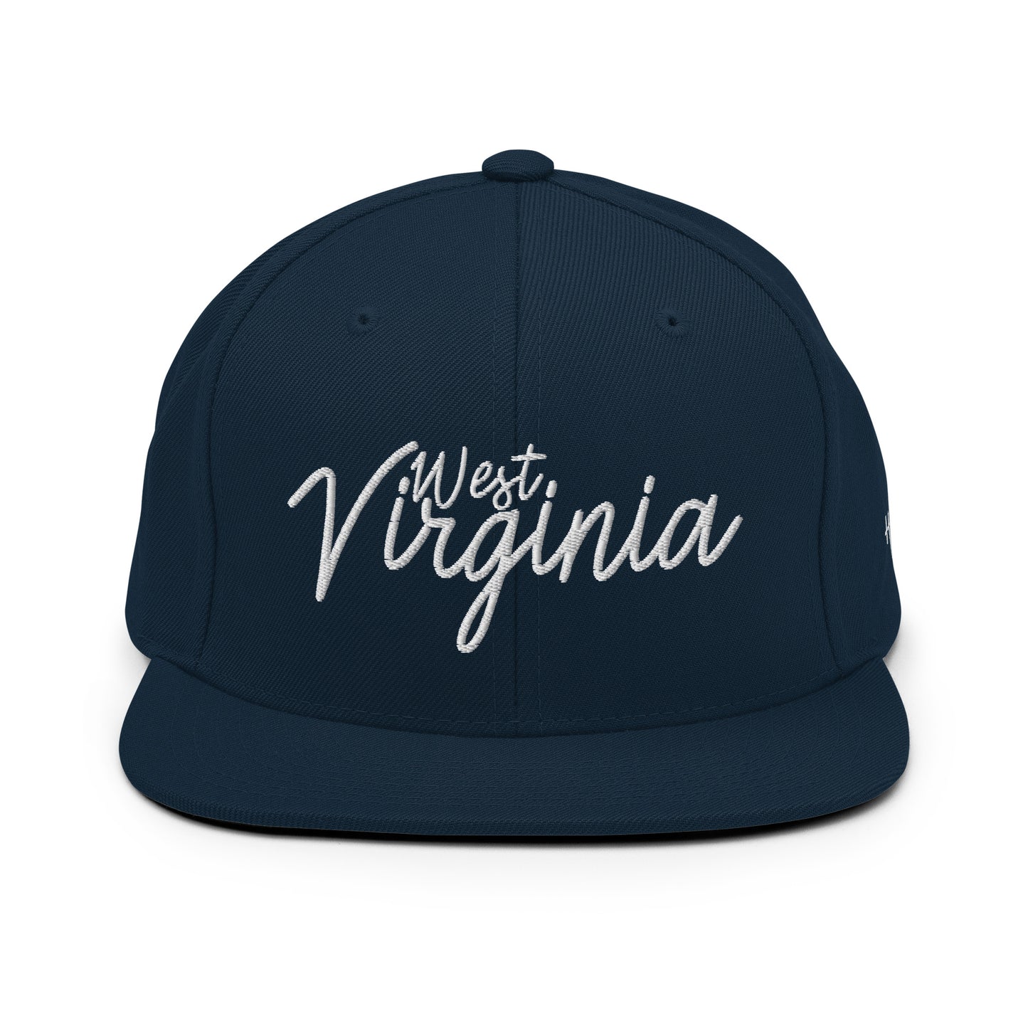 West Virginia Retro Script 6 Panel Snapback Hat