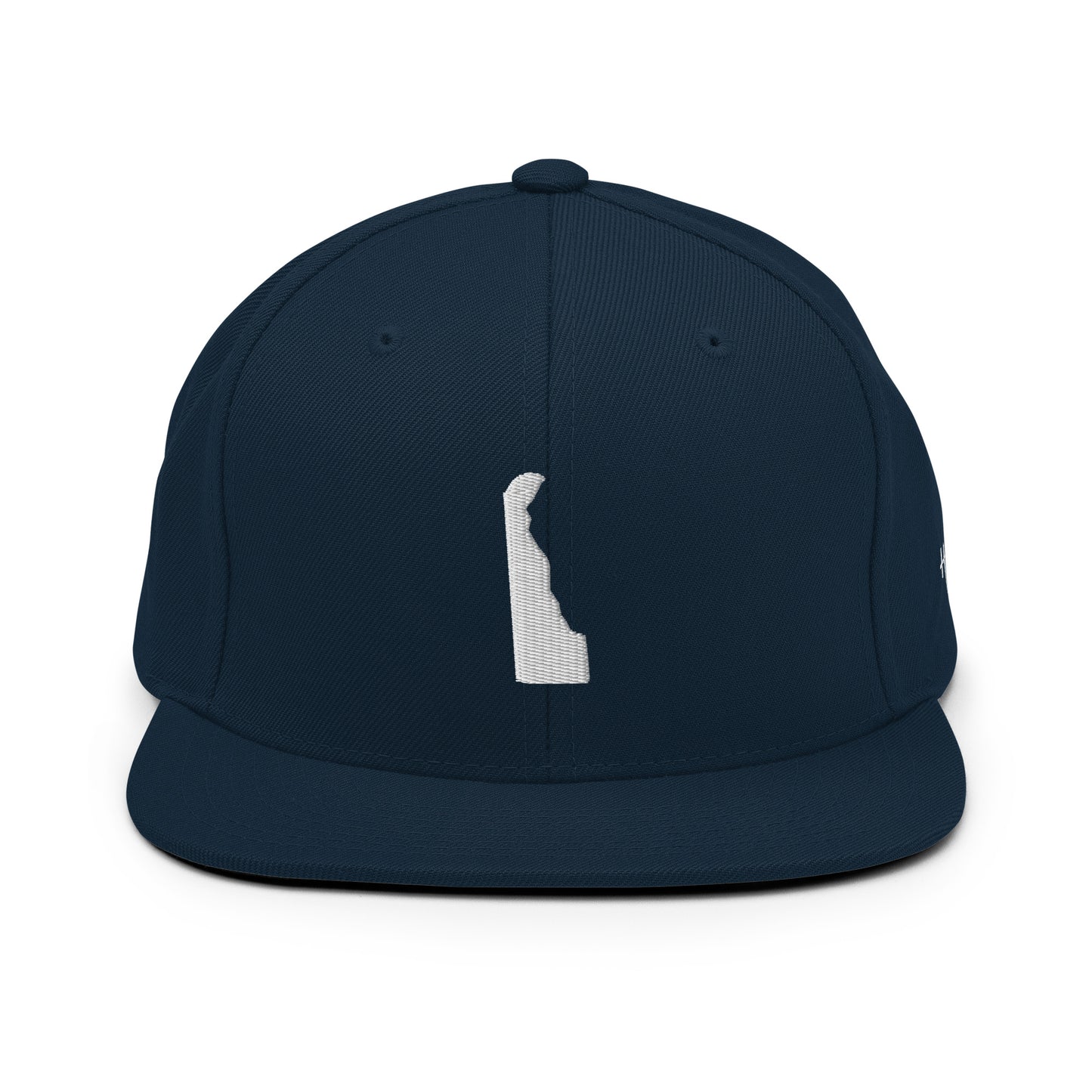 Delaware State Silhouette 6 Panel Snapback Hat