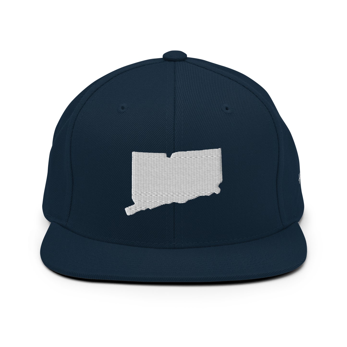 Connecticut State Silhouette 6 Panel Snapback Hat