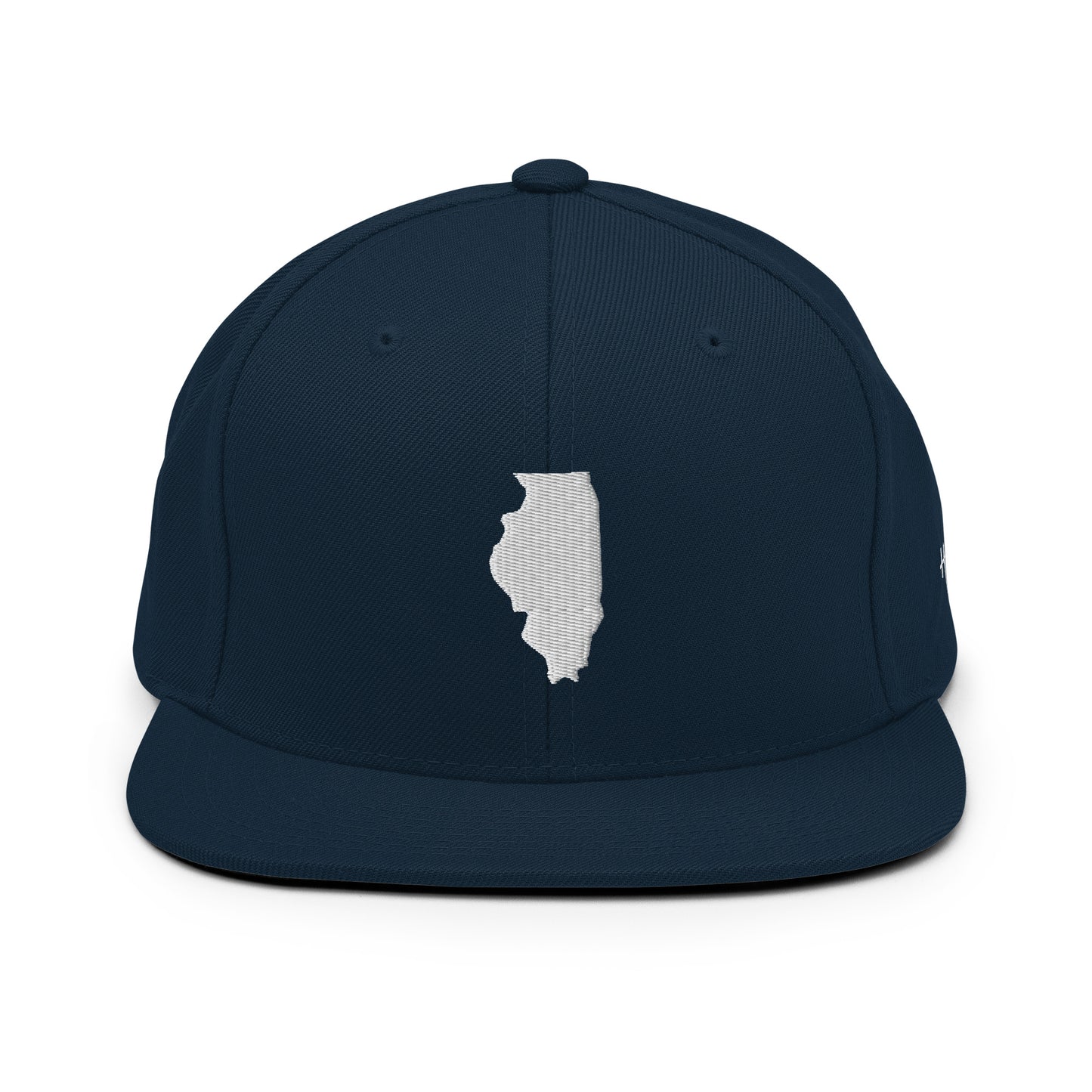 Illinois State Silhouette 6 Panel Snapback Hat