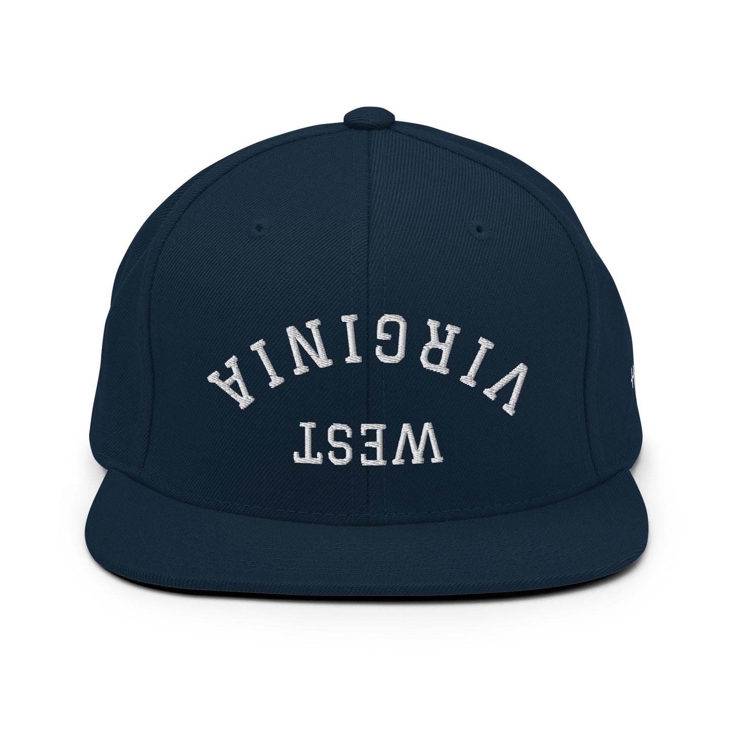 West Virginia Upside Down Arch 6 Panel Snapback Hat