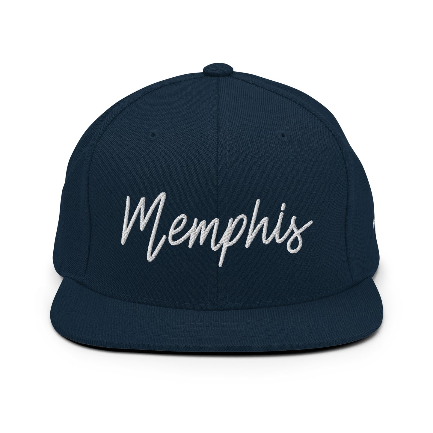 Memphis Retro Script 6 Panel Snapback Hat