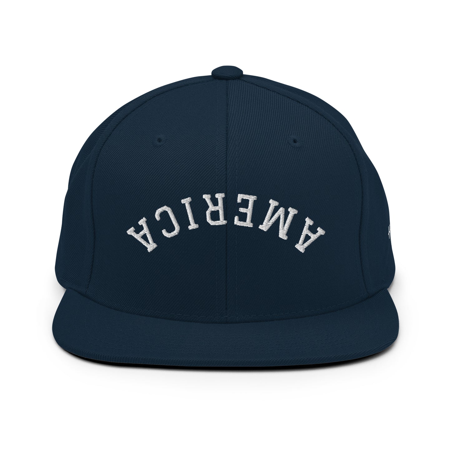 United States USA "America" Upside Down Arch 6 Panel Snapback Hat