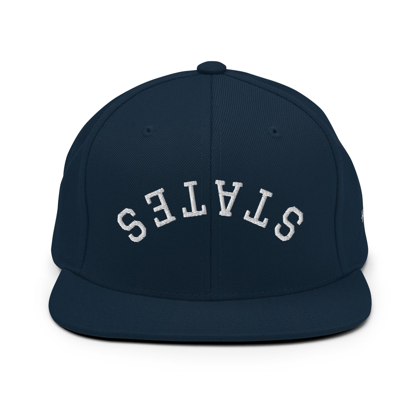 United States USA "States" Upside Down Arch 6 Panel Snapback Hat