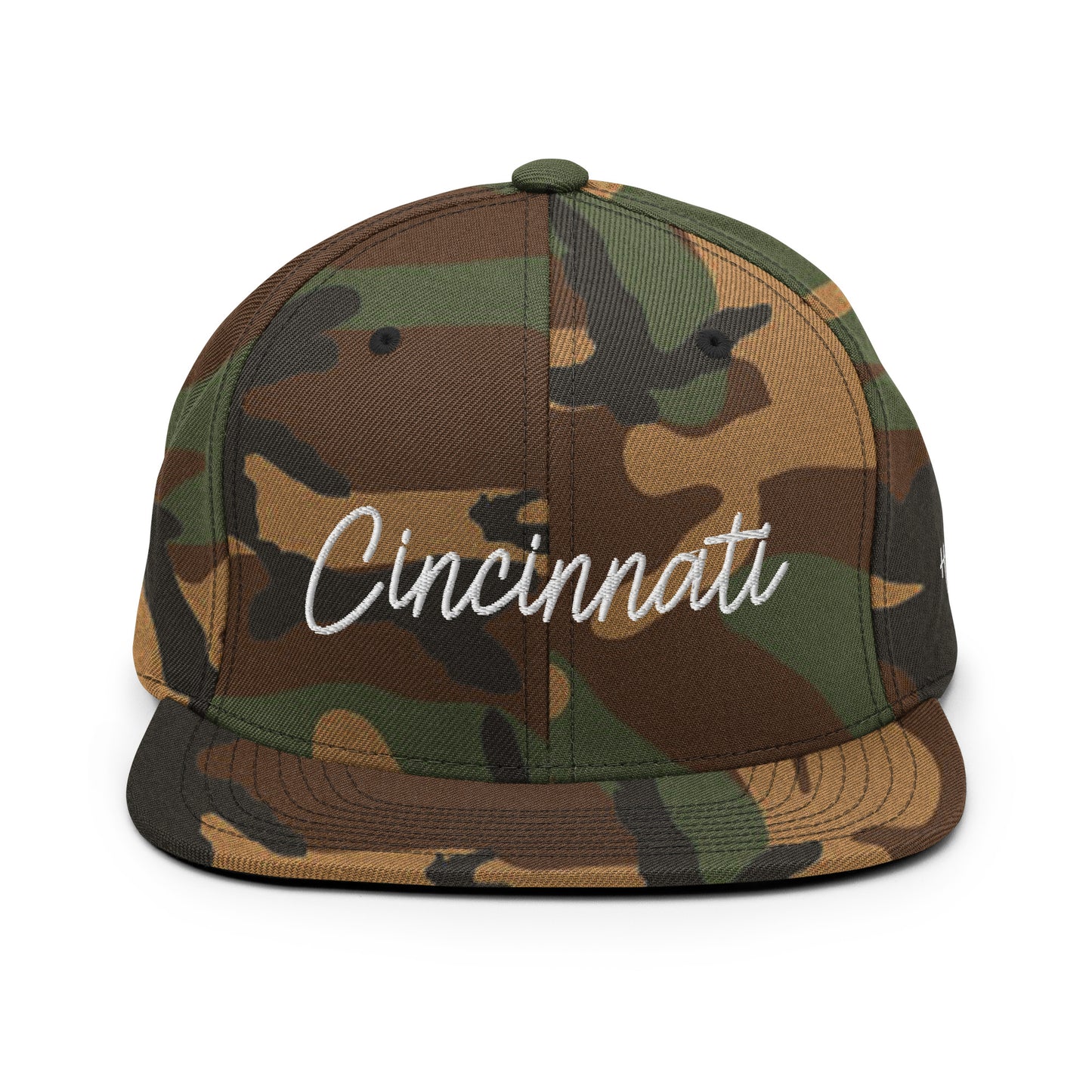 Cincinnati Retro Script 6 Panel Snapback Hat
