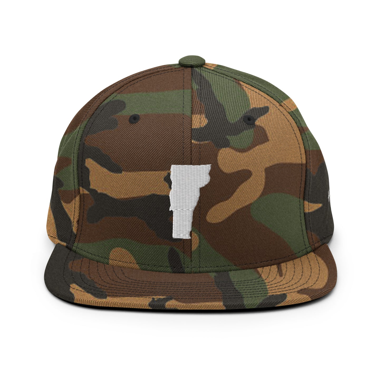 Vermont State Silhouette 6 Panel Snapback Hat