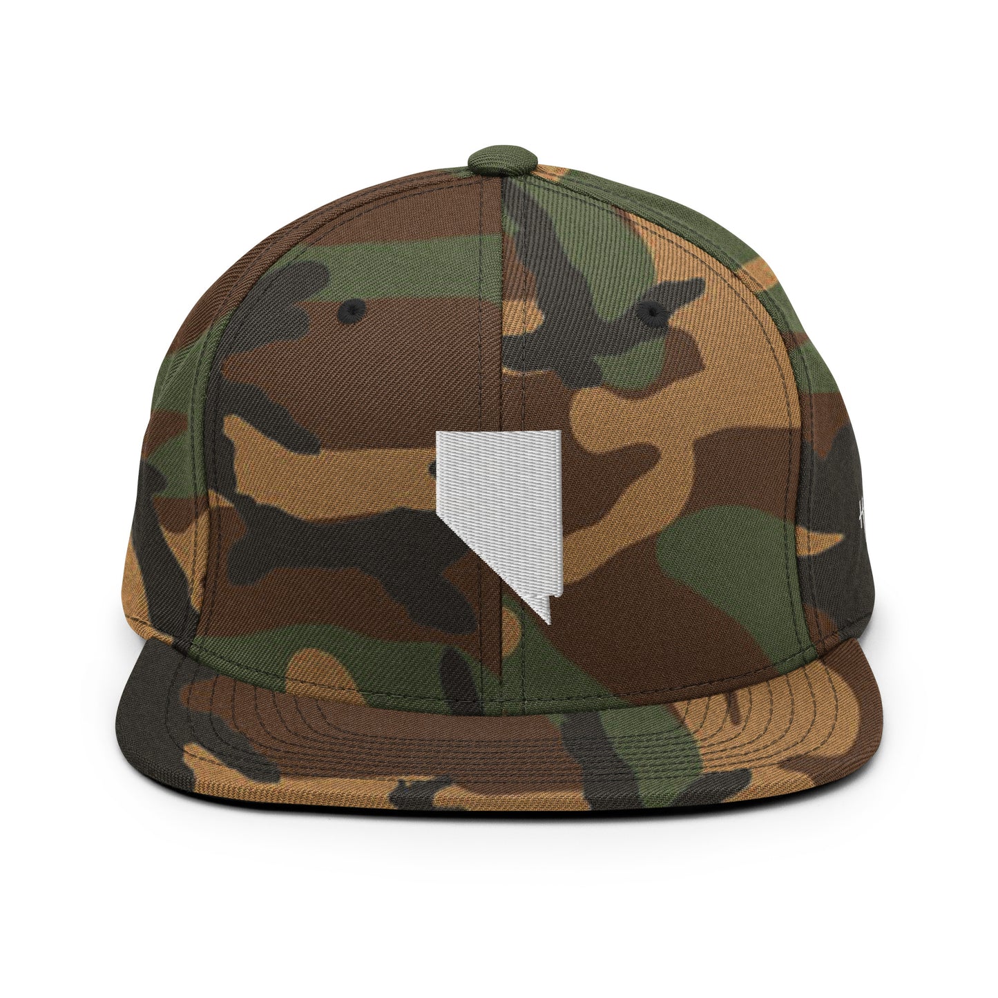 Nevada State Silhouette 6 Panel Snapback Hat