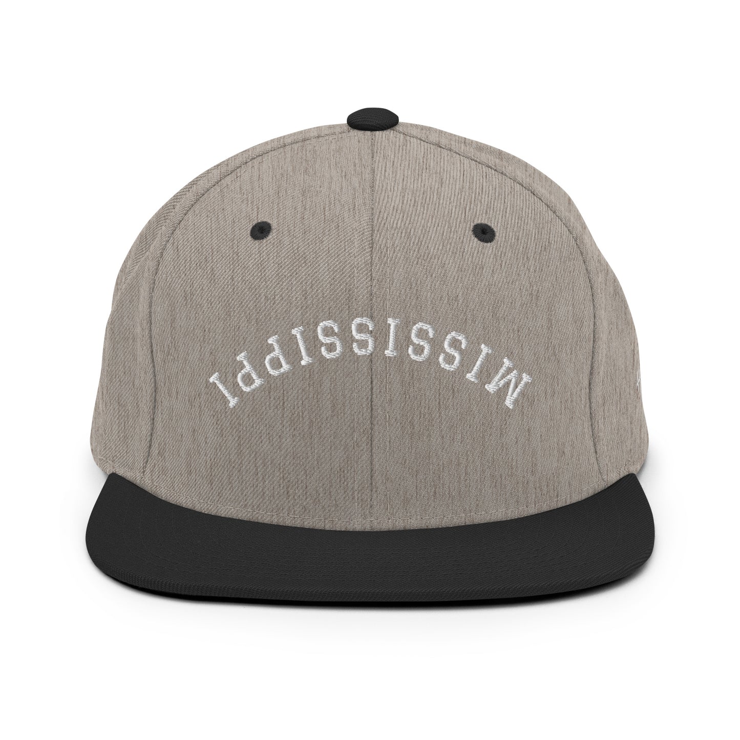 Mississippi Upside Down Arch 6 Panel Snapback Hat