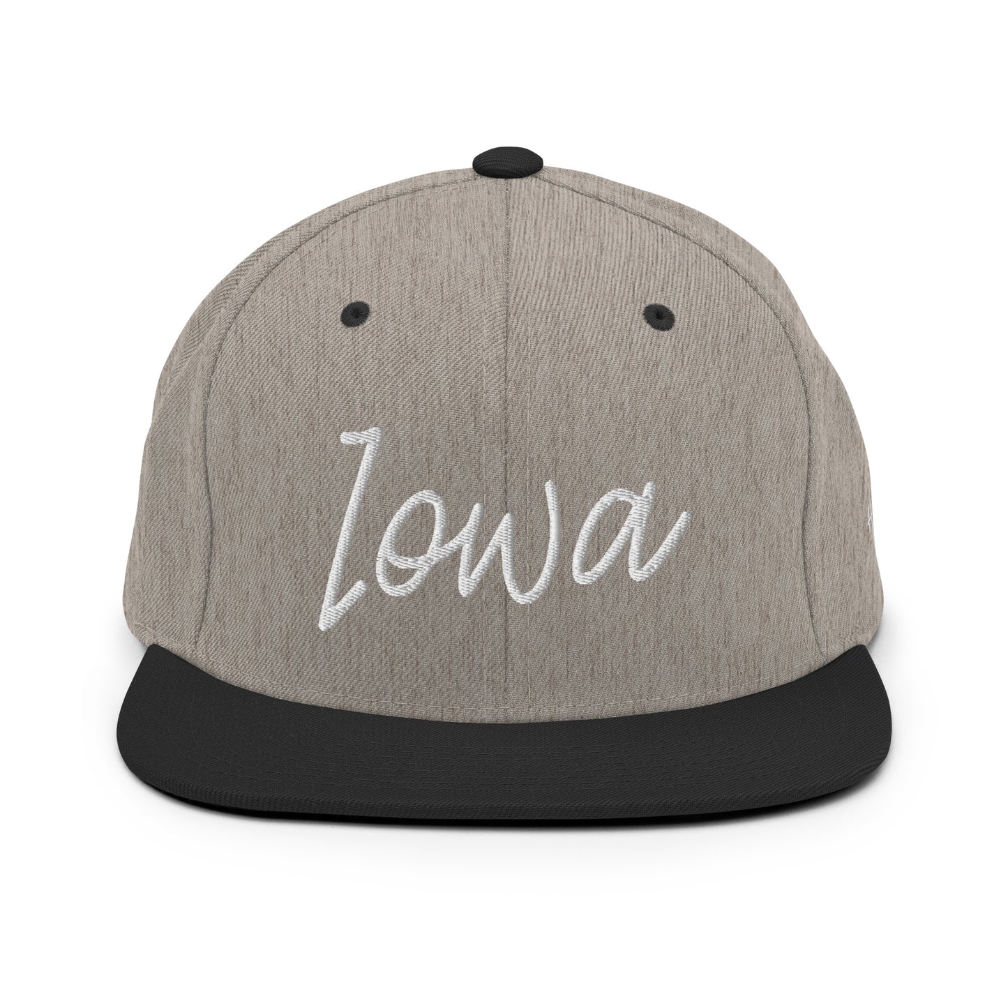 Iowa Retro Script 6 Panel Snapback Hat