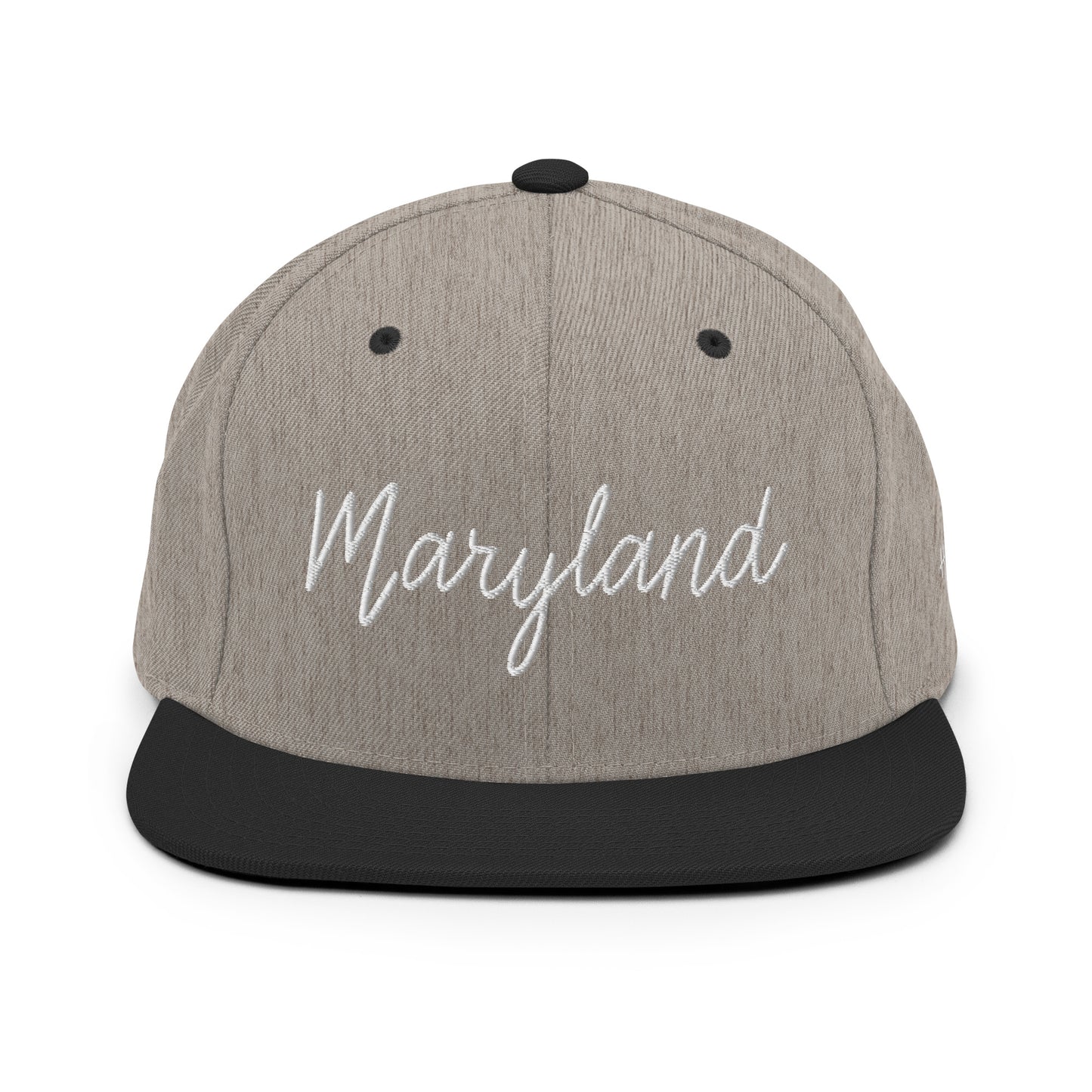 Maryland Retro Script 6 Panel Snapback Hat