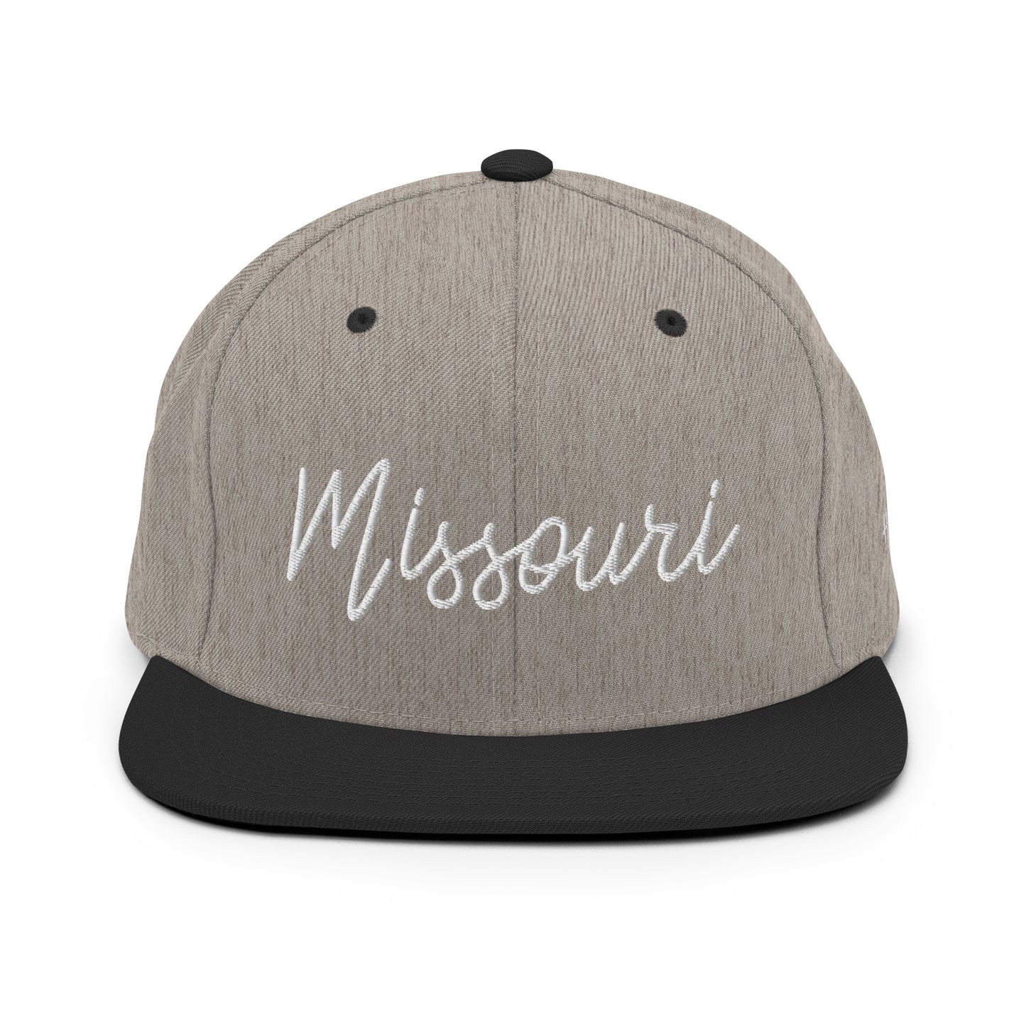 Missouri Retro Script 6 Panel Snapback Hat