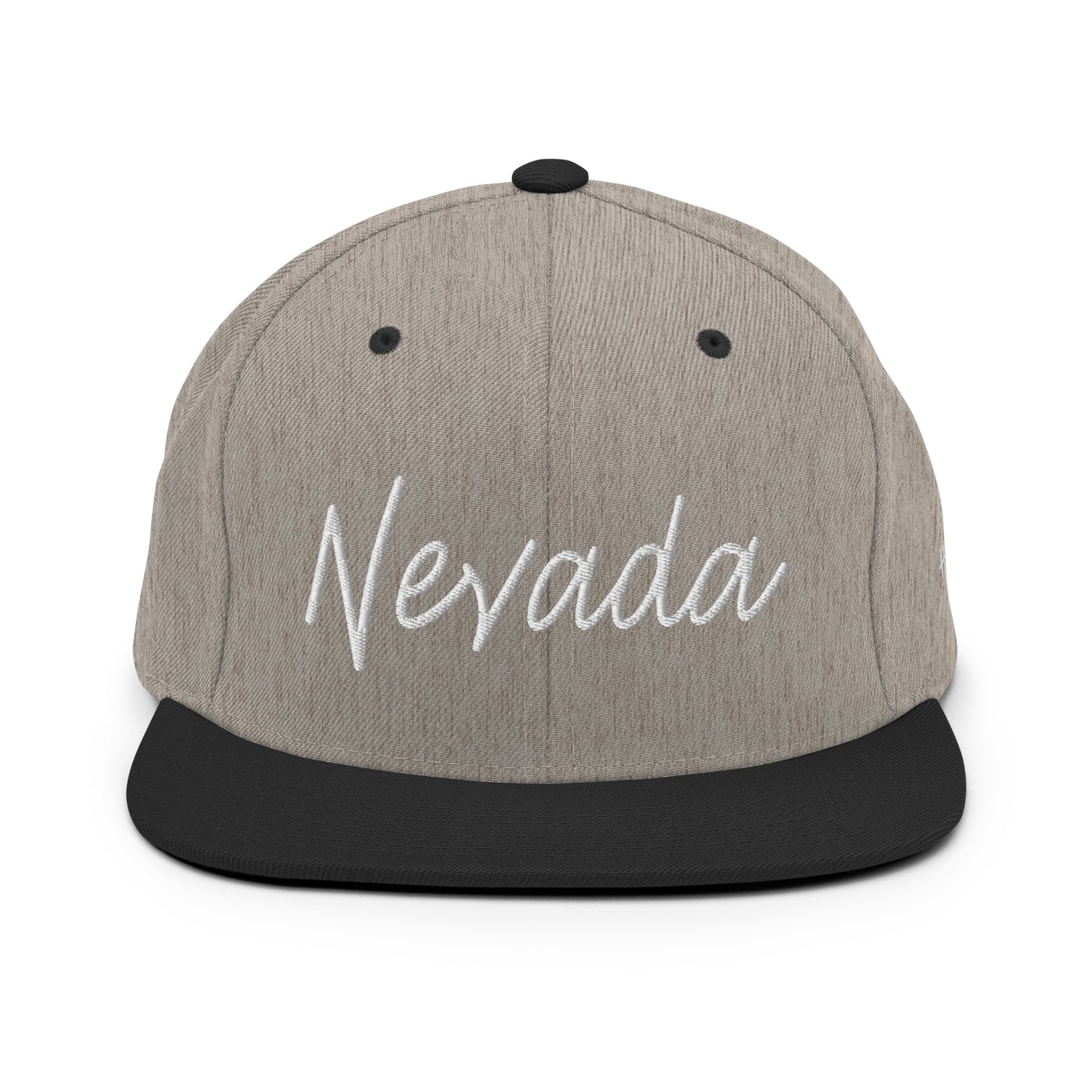 Nevada Retro Script 6 Panel Snapback Hat