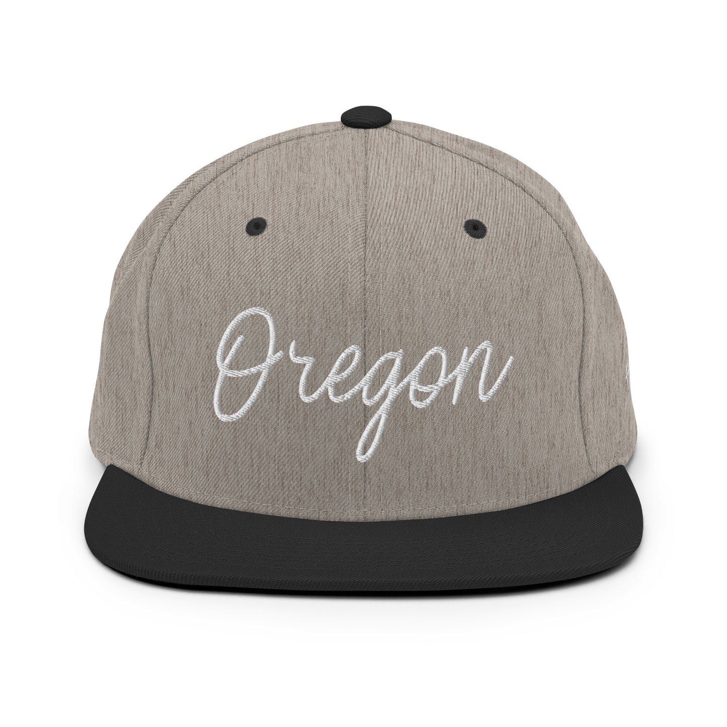 Oregon Retro Script 6 Panel Snapback Hat
