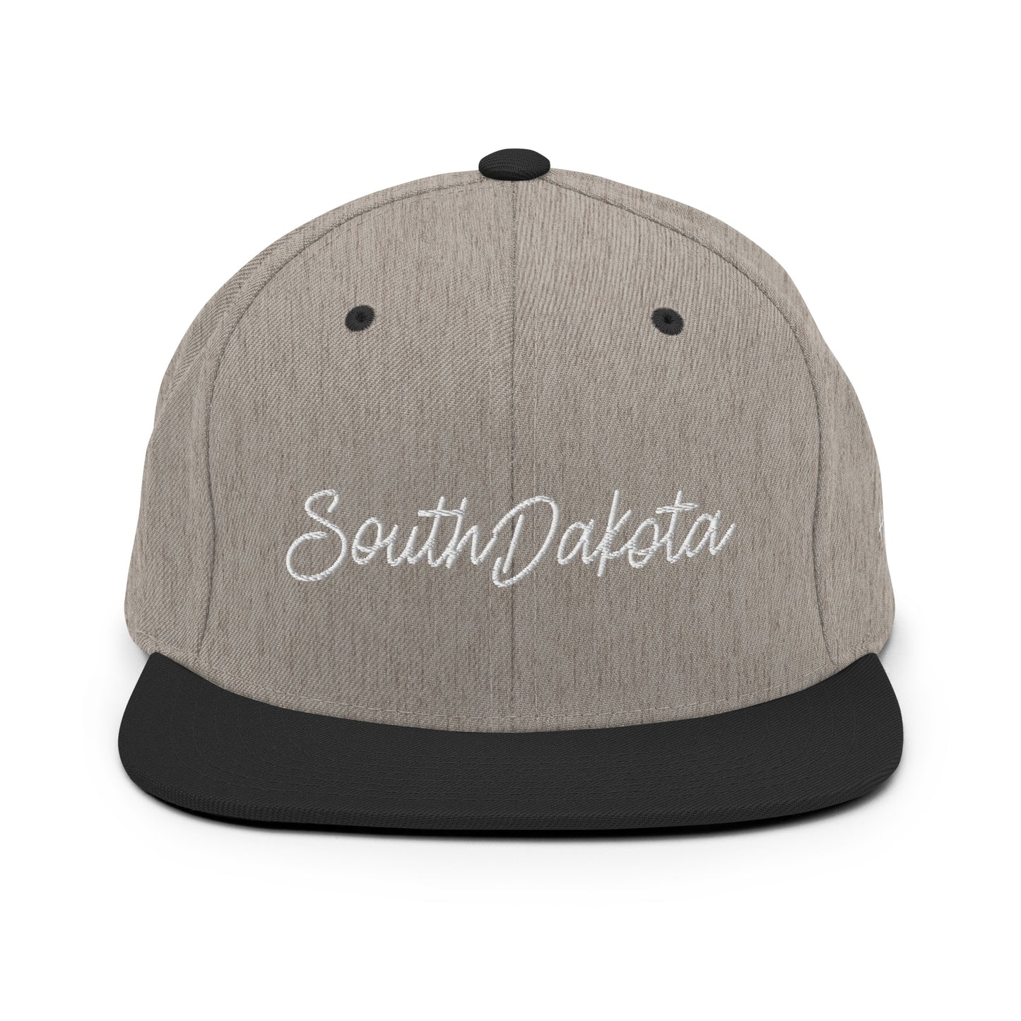 South Dakota Retro Script 6 Panel Snapback Hat