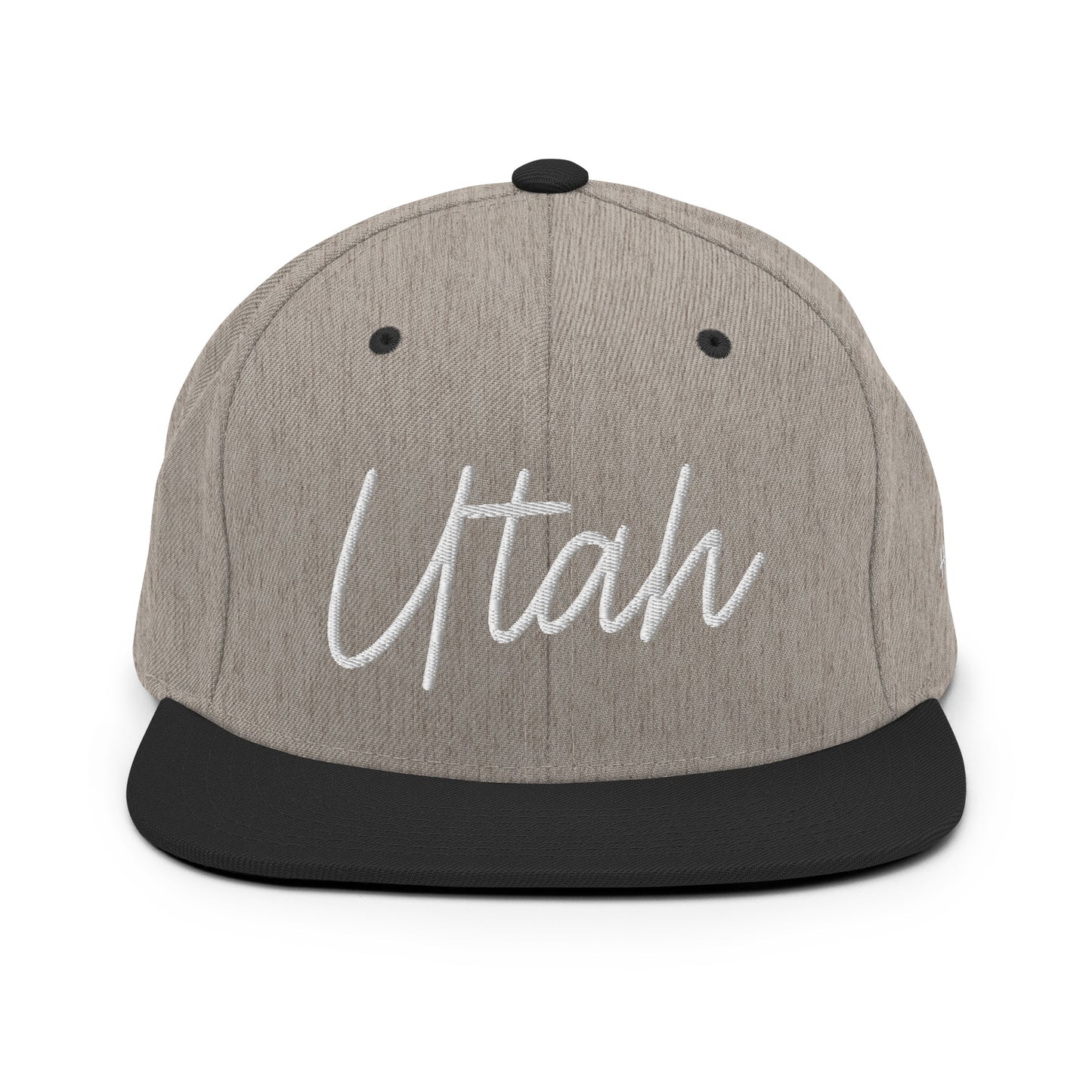 Utah Retro Script 6 Panel Snapback Hat