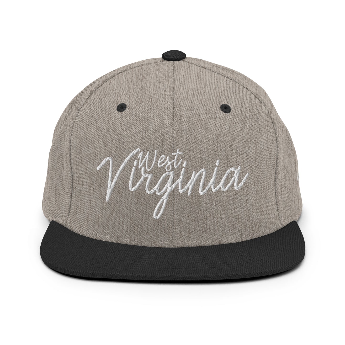 West Virginia Retro Script 6 Panel Snapback Hat