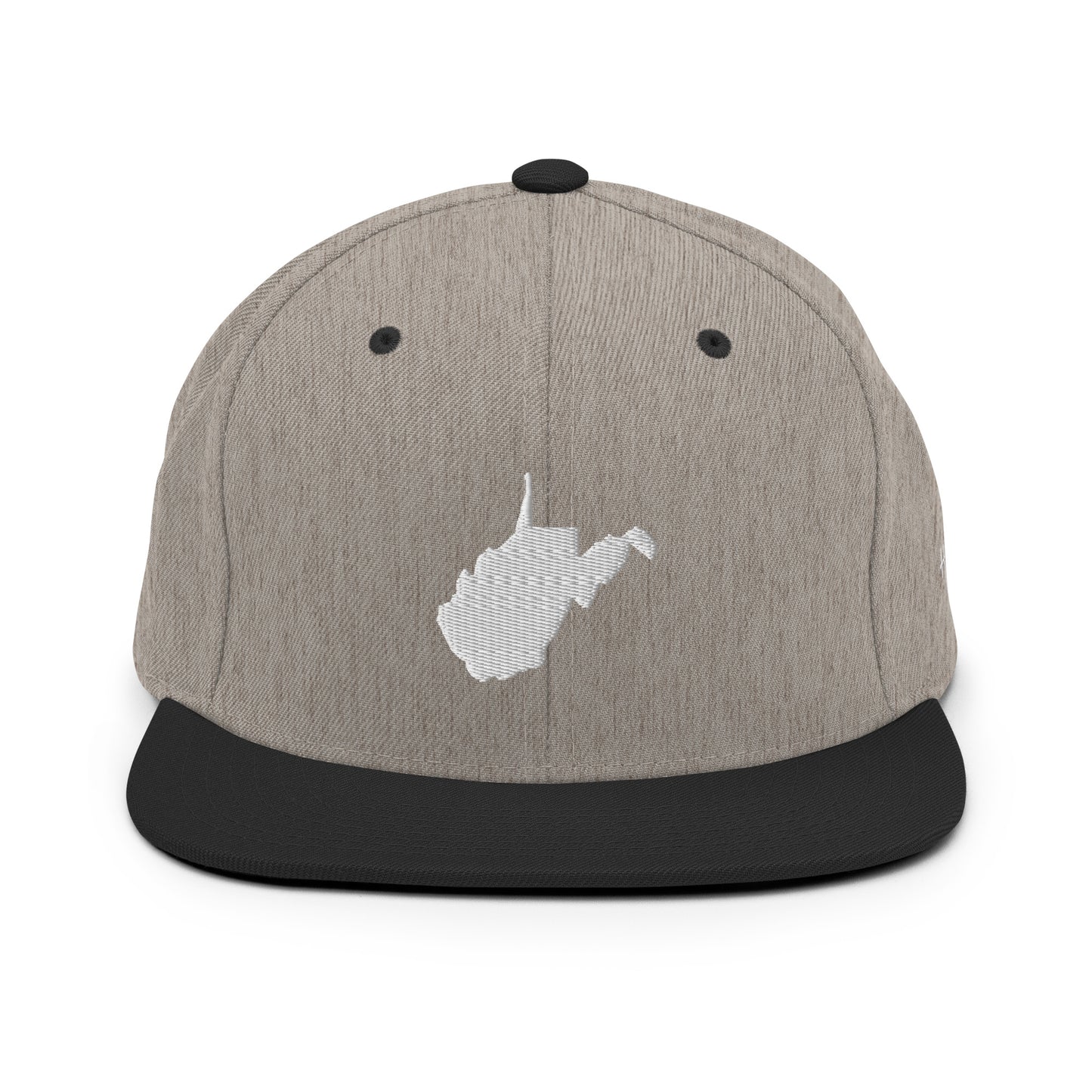 West Virginia State Silhouette 6 Panel Snapback Hat