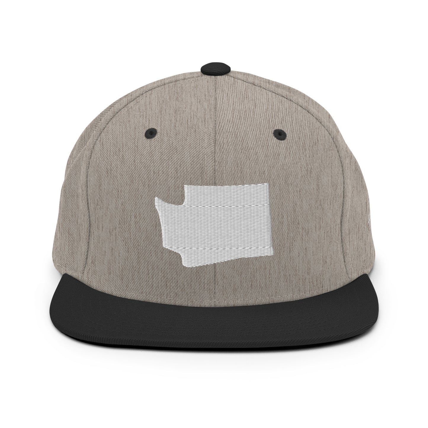 Washington State Silhouette 6 Panel Snapback Hat