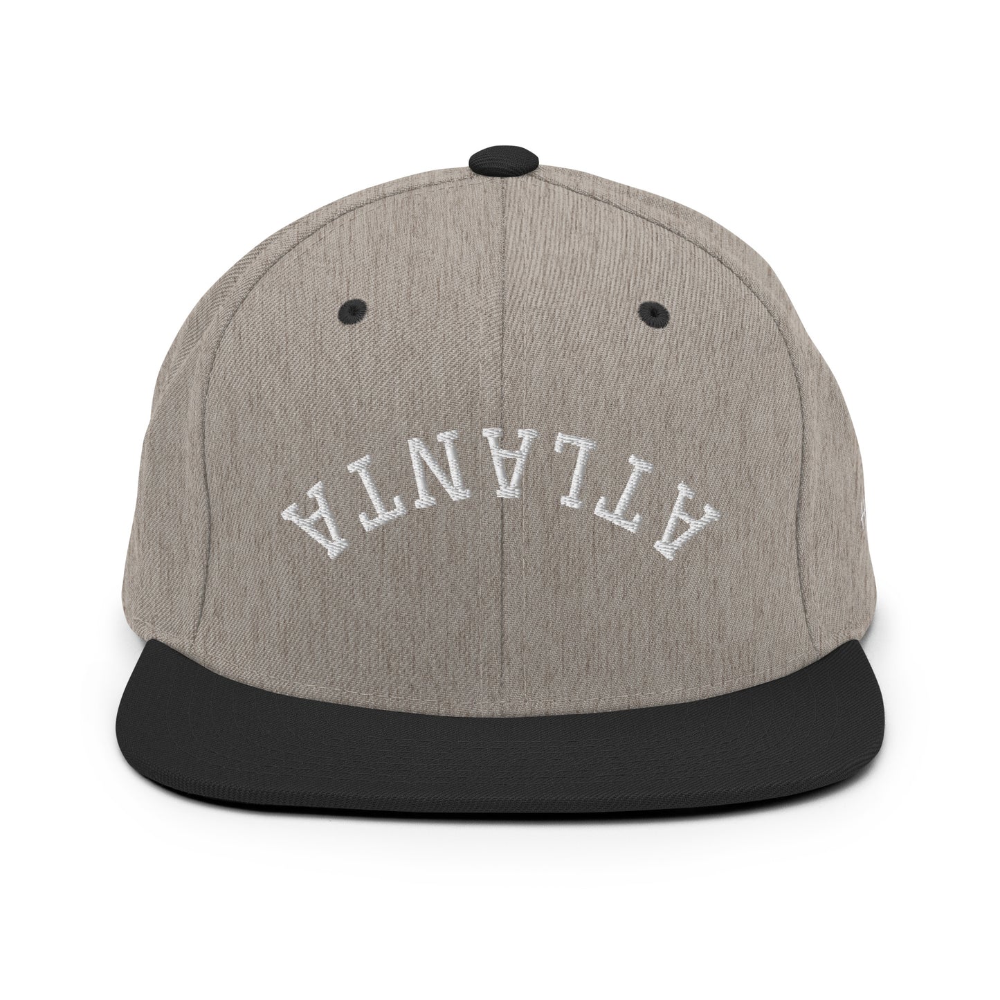 Atlanta Upside Down Arch 6 Panel Snapback Hat