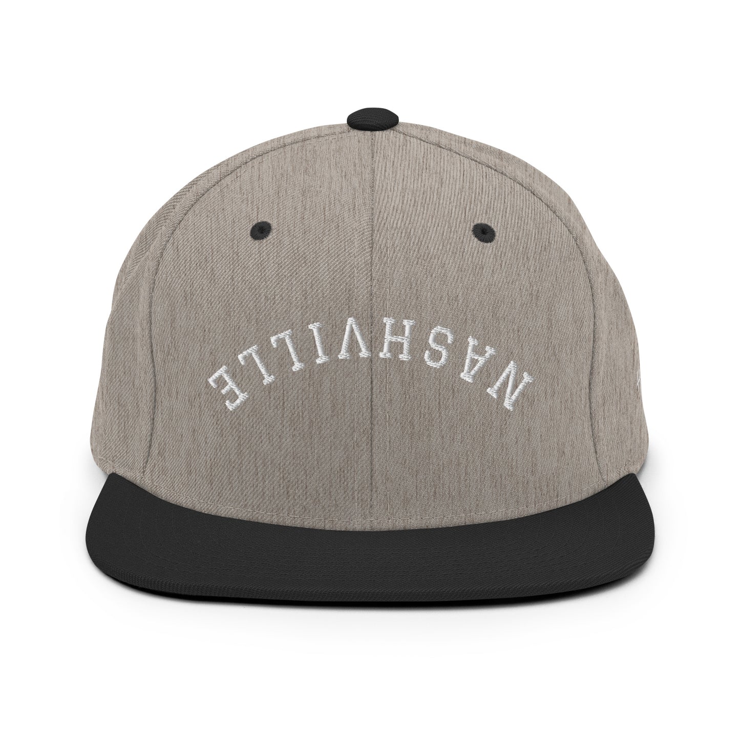 Nashville Upside Down Arch 6 Panel Snapback Hat