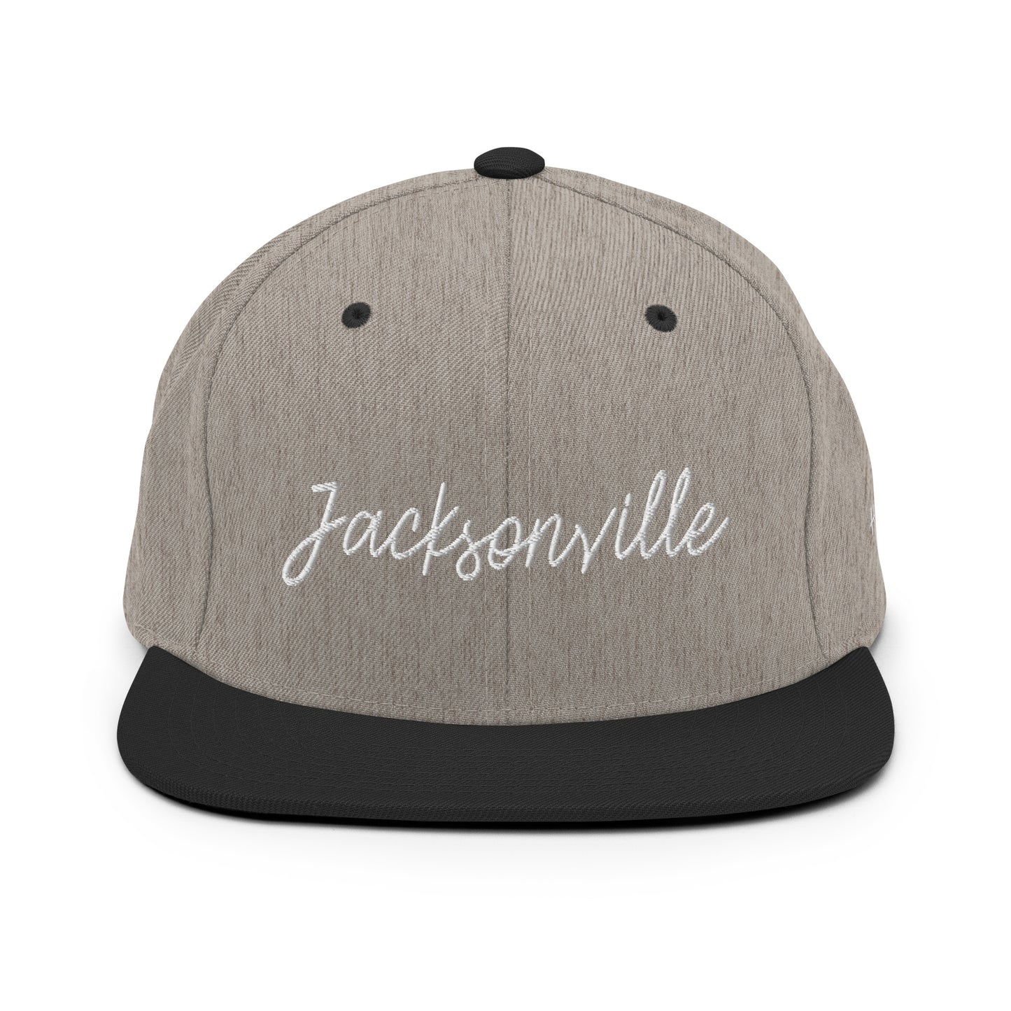 Jacksonville Retro Script 6 Panel Snapback Hat
