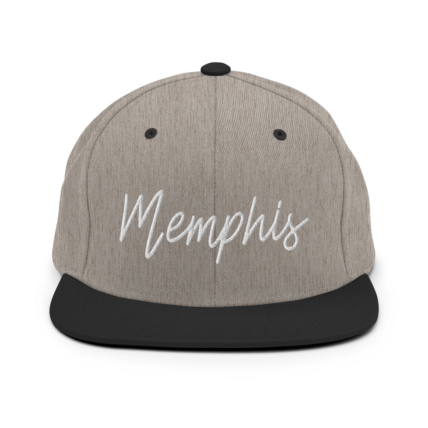 Memphis Retro Script 6 Panel Snapback Hat