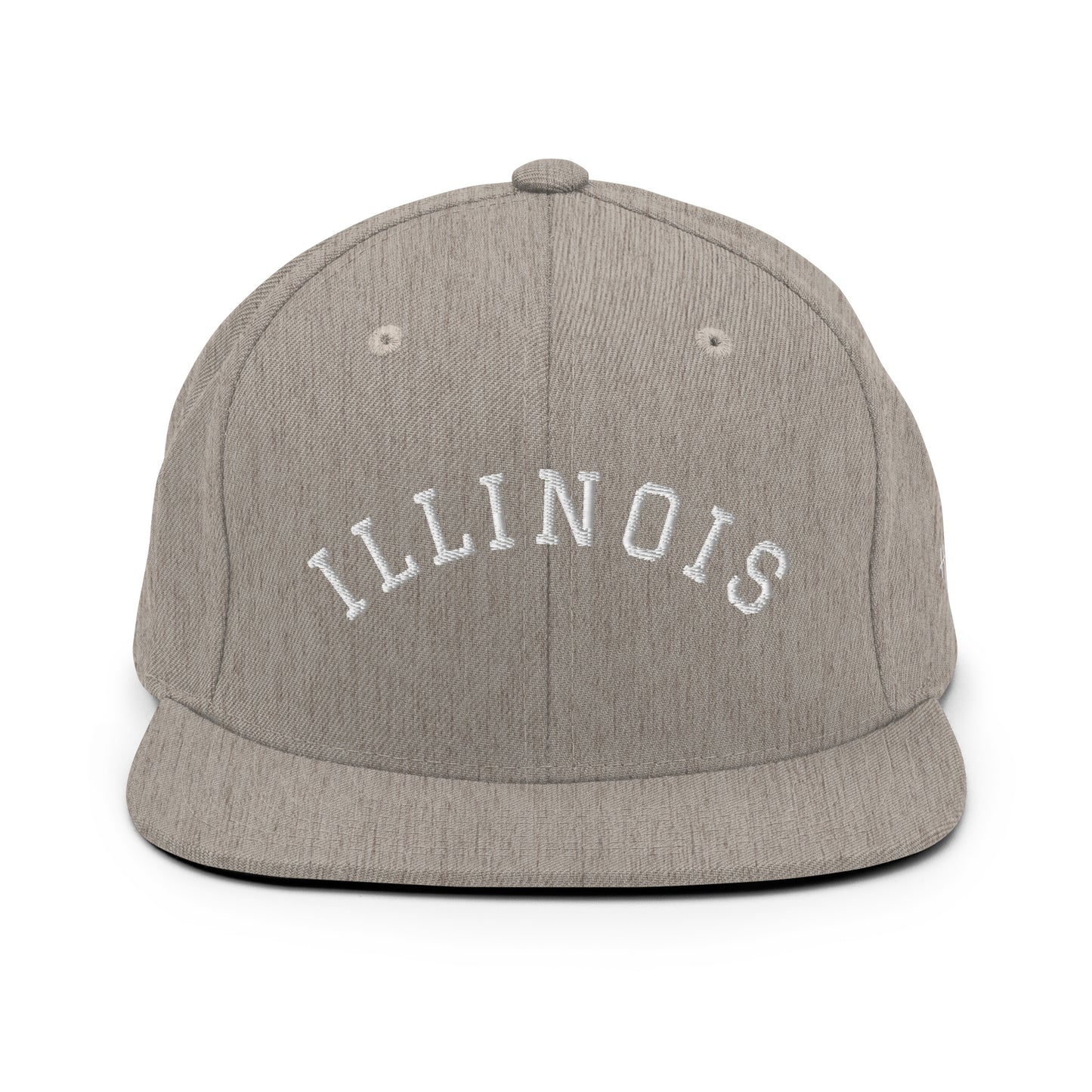 Illinois Arch 6 Panel Snapback Hat