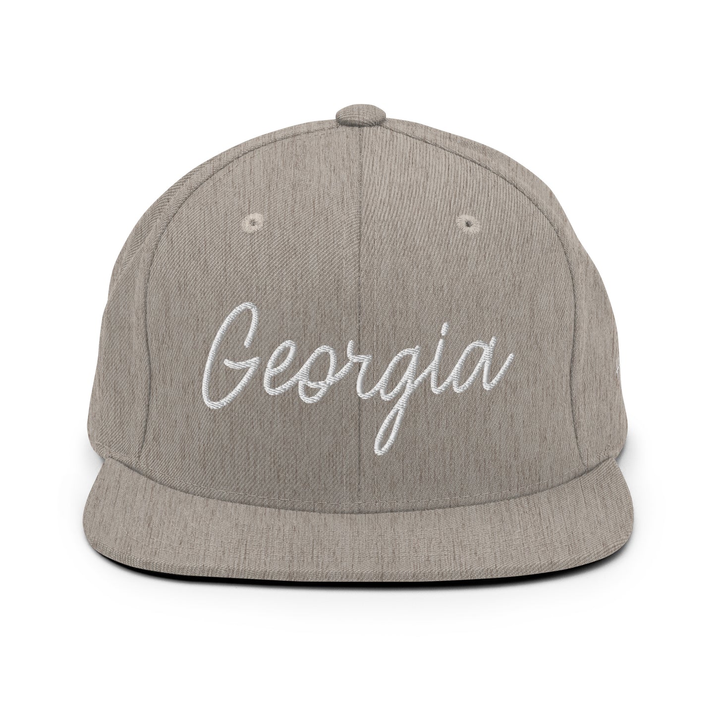 Georgia Retro Script 6 Panel Snapback Hat