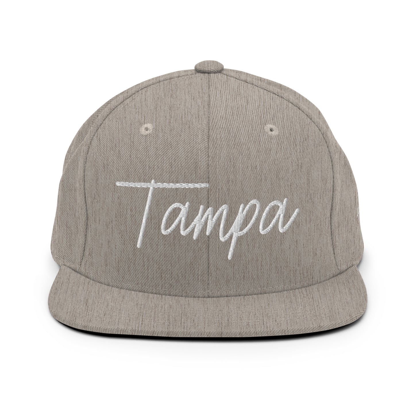 Tampa Retro Script 6 Panel Snapback Hat