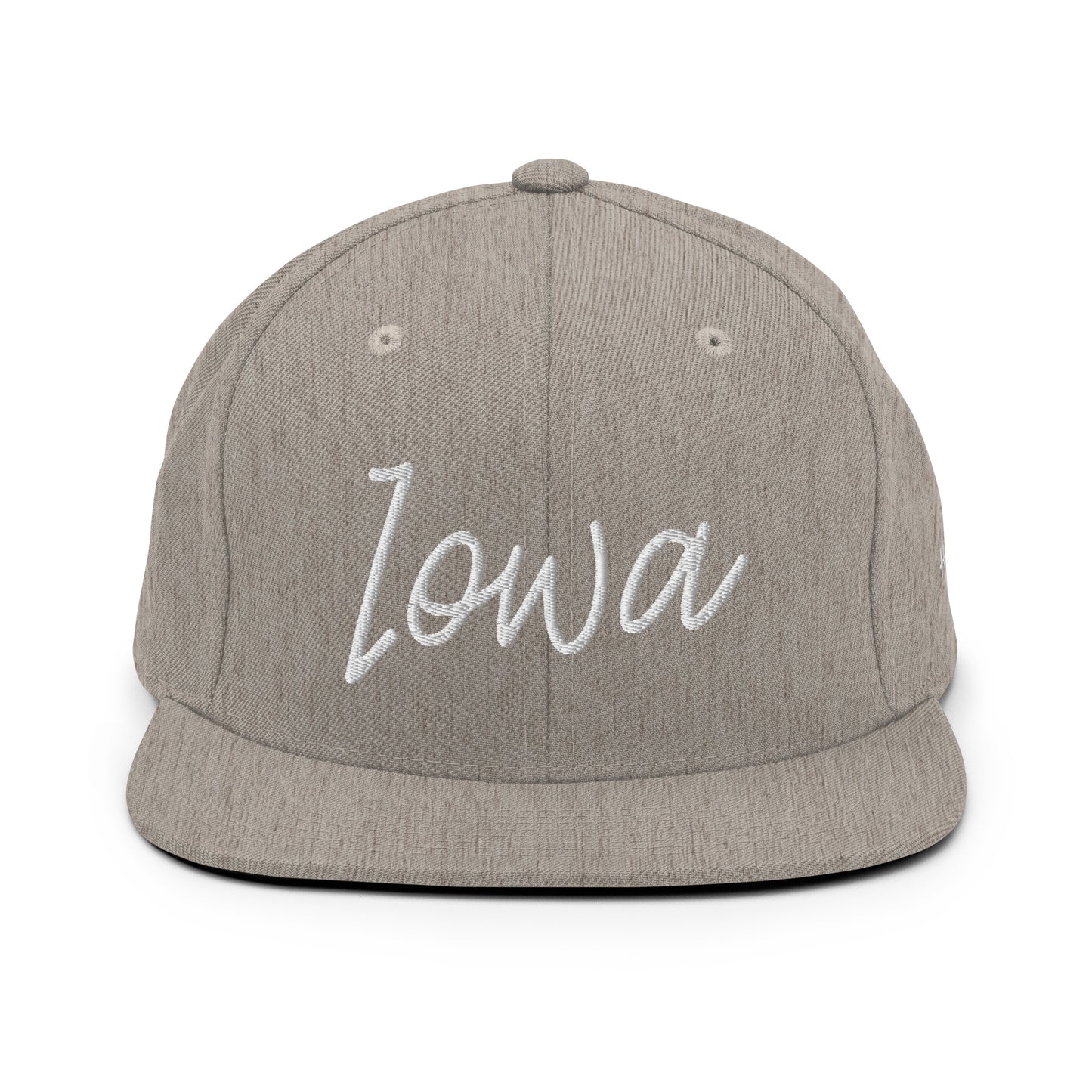 Iowa Retro Script 6 Panel Snapback Hat