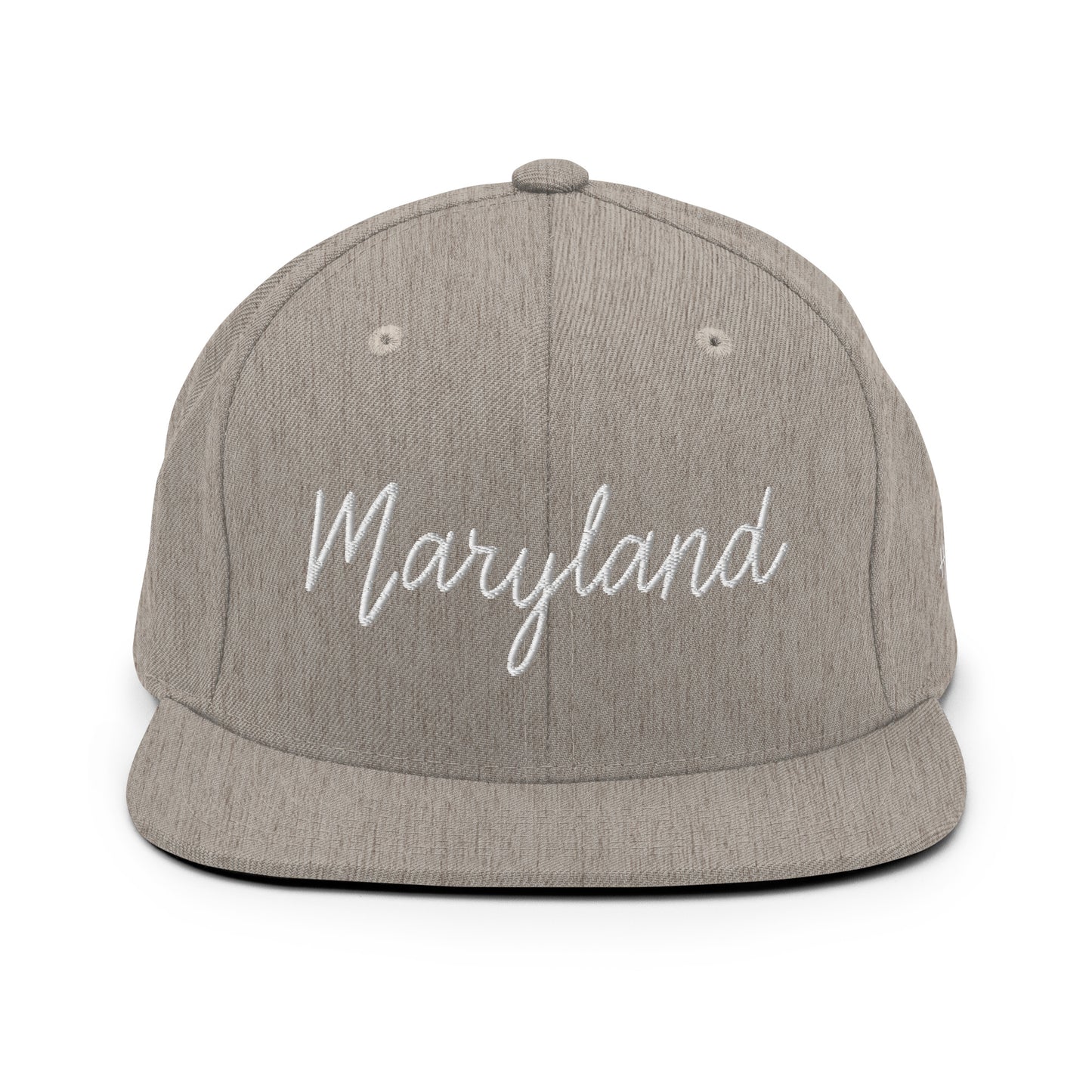 Maryland Retro Script 6 Panel Snapback Hat