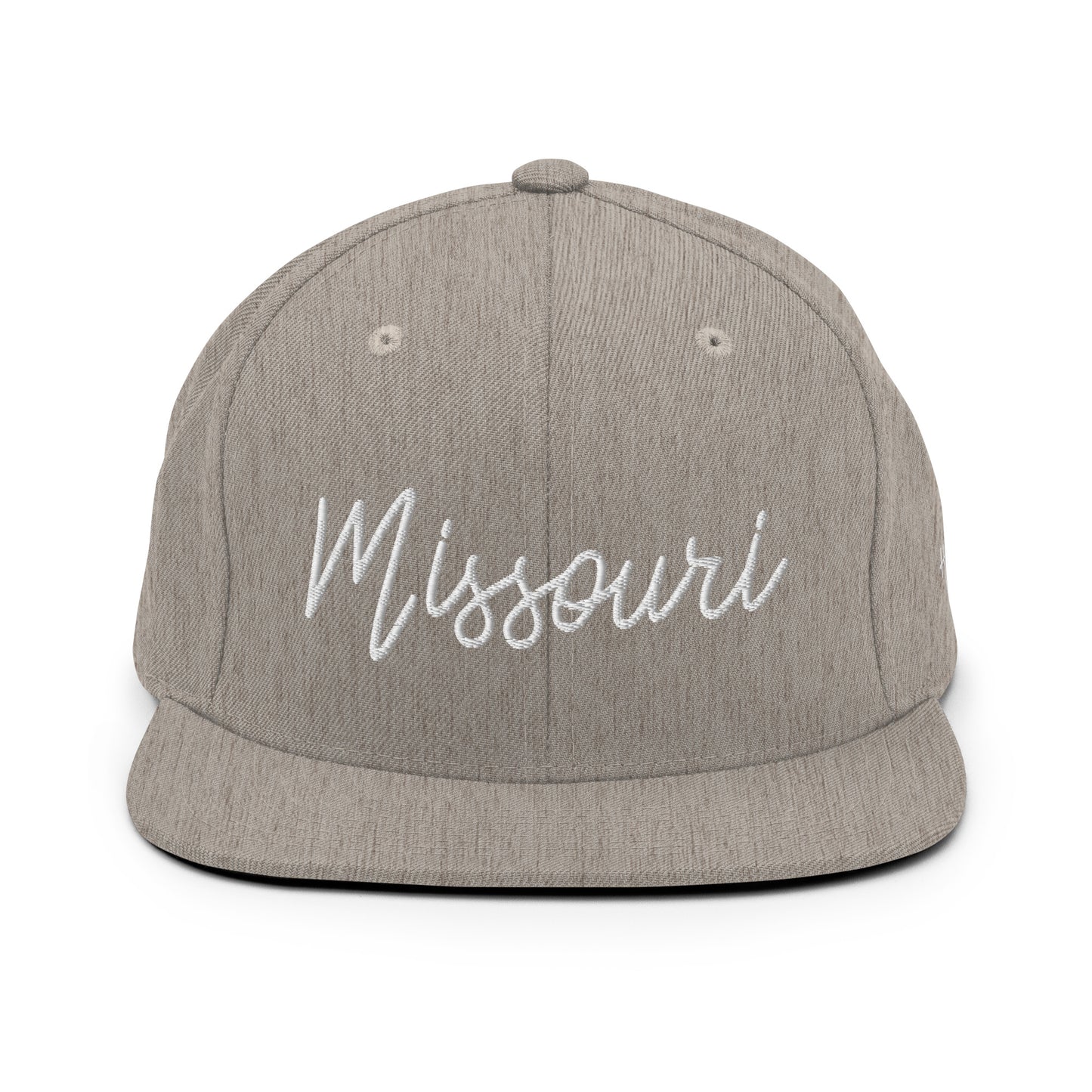 Missouri Retro Script 6 Panel Snapback Hat