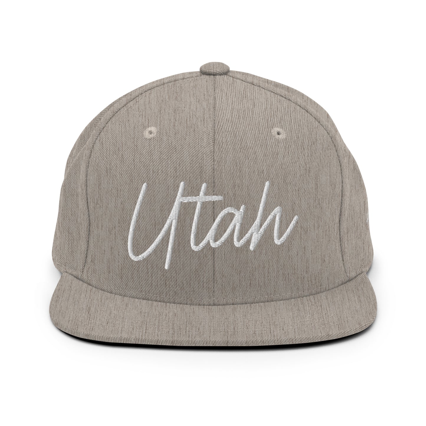 Utah Retro Script 6 Panel Snapback Hat