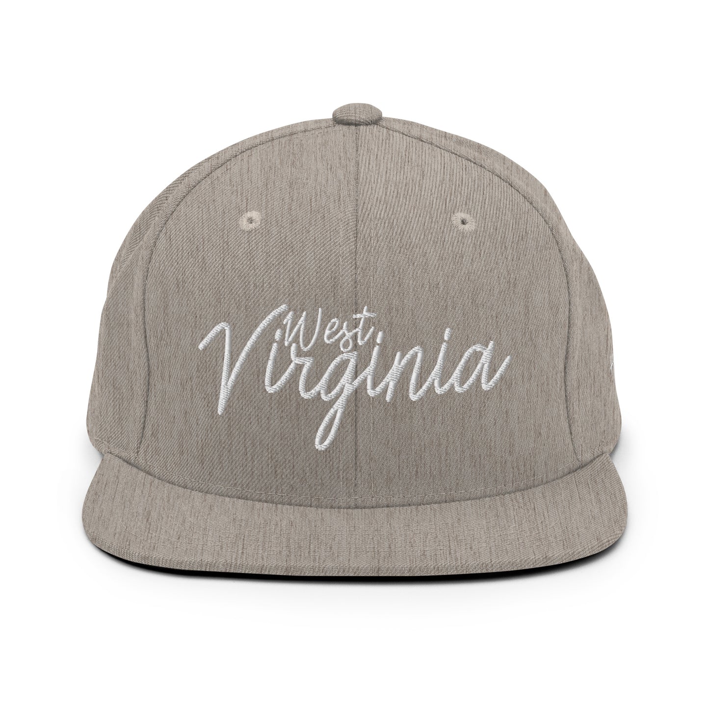 West Virginia Retro Script 6 Panel Snapback Hat