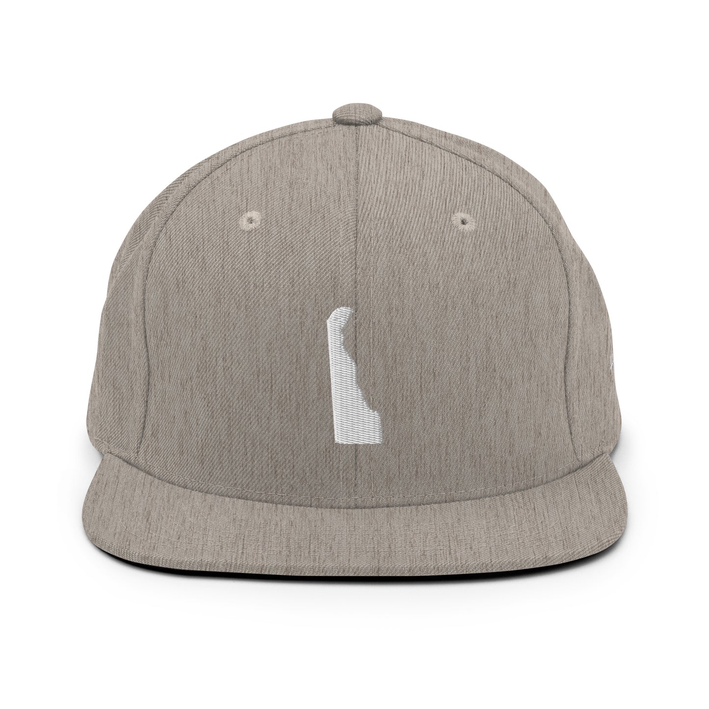 Delaware State Silhouette 6 Panel Snapback Hat