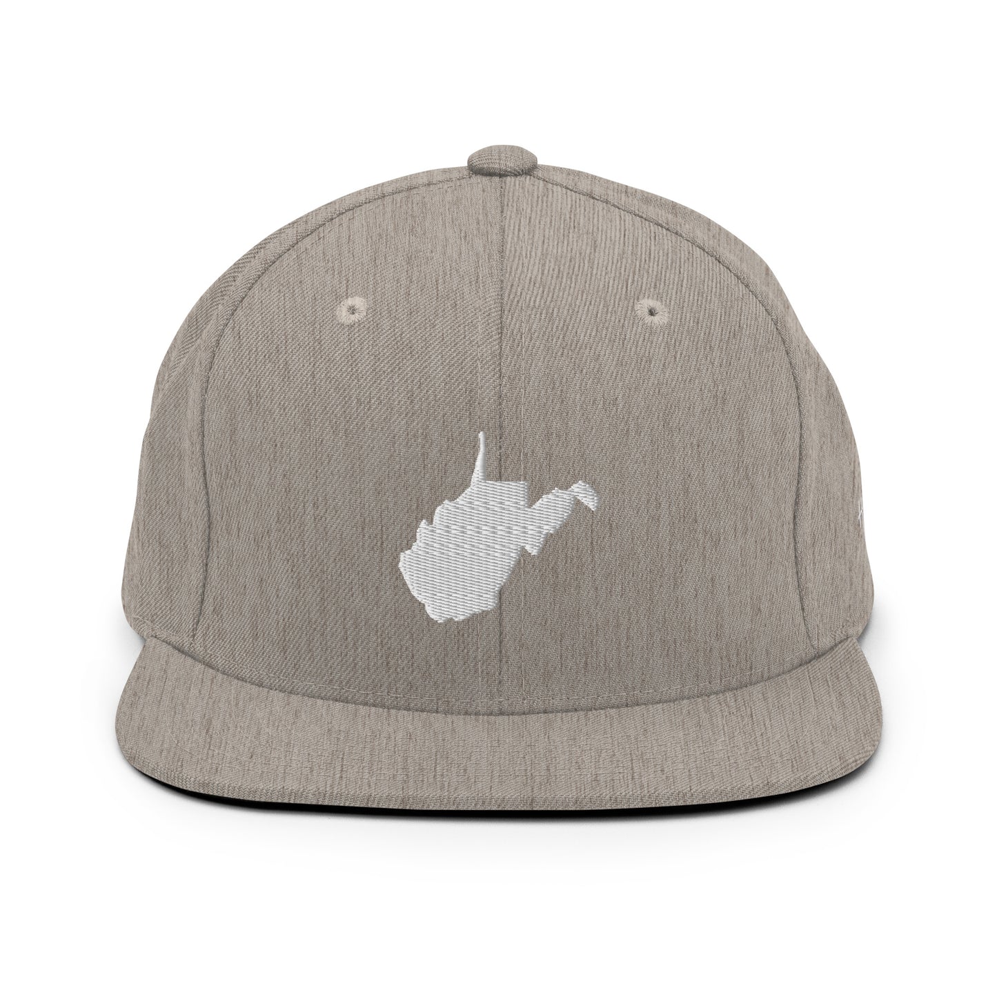 West Virginia State Silhouette 6 Panel Snapback Hat