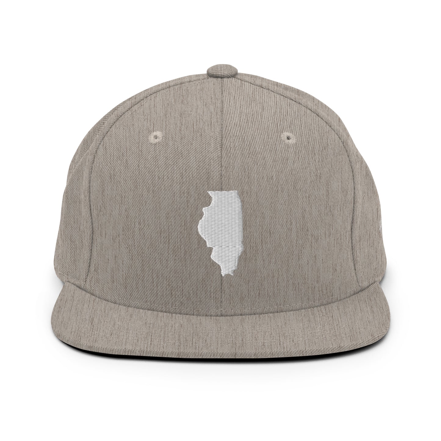 Illinois State Silhouette 6 Panel Snapback Hat
