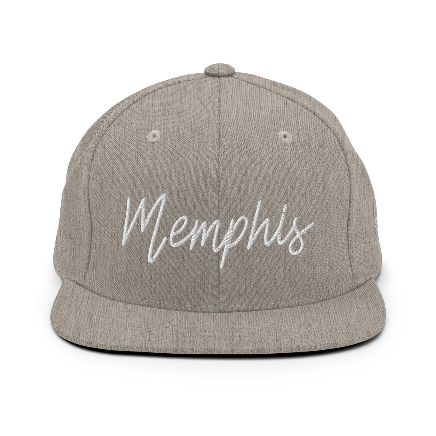Memphis Retro Script 6 Panel Snapback Hat