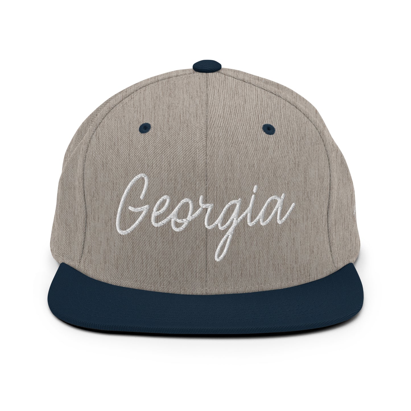 Georgia Retro Script 6 Panel Snapback Hat