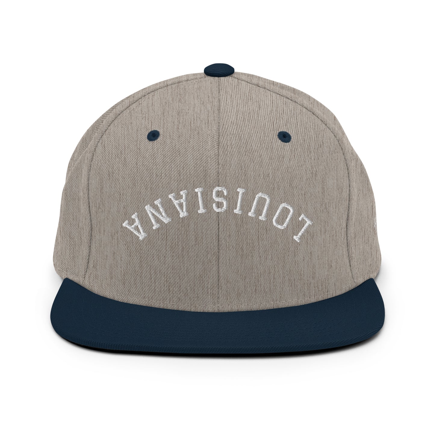 Louisiana Upside Down Arch 6 Panel Snapback Hat