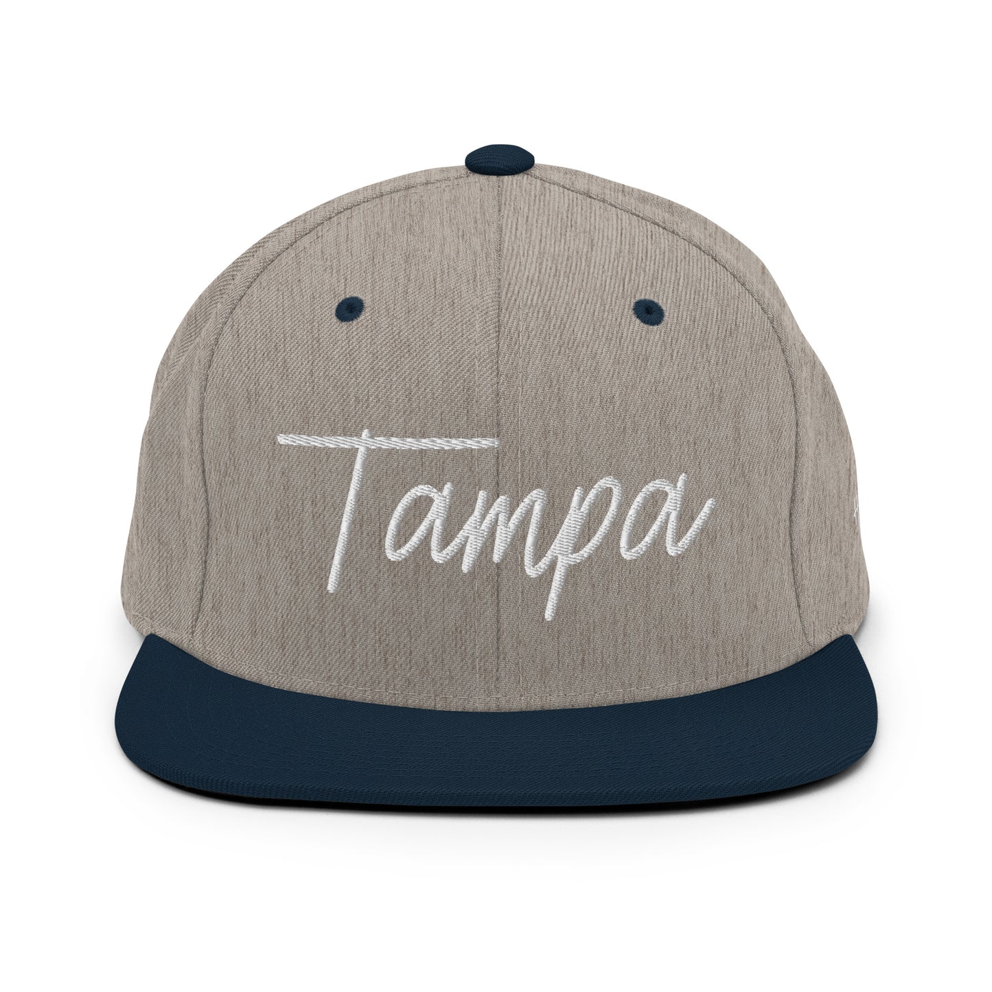 Tampa Retro Script 6 Panel Snapback Hat