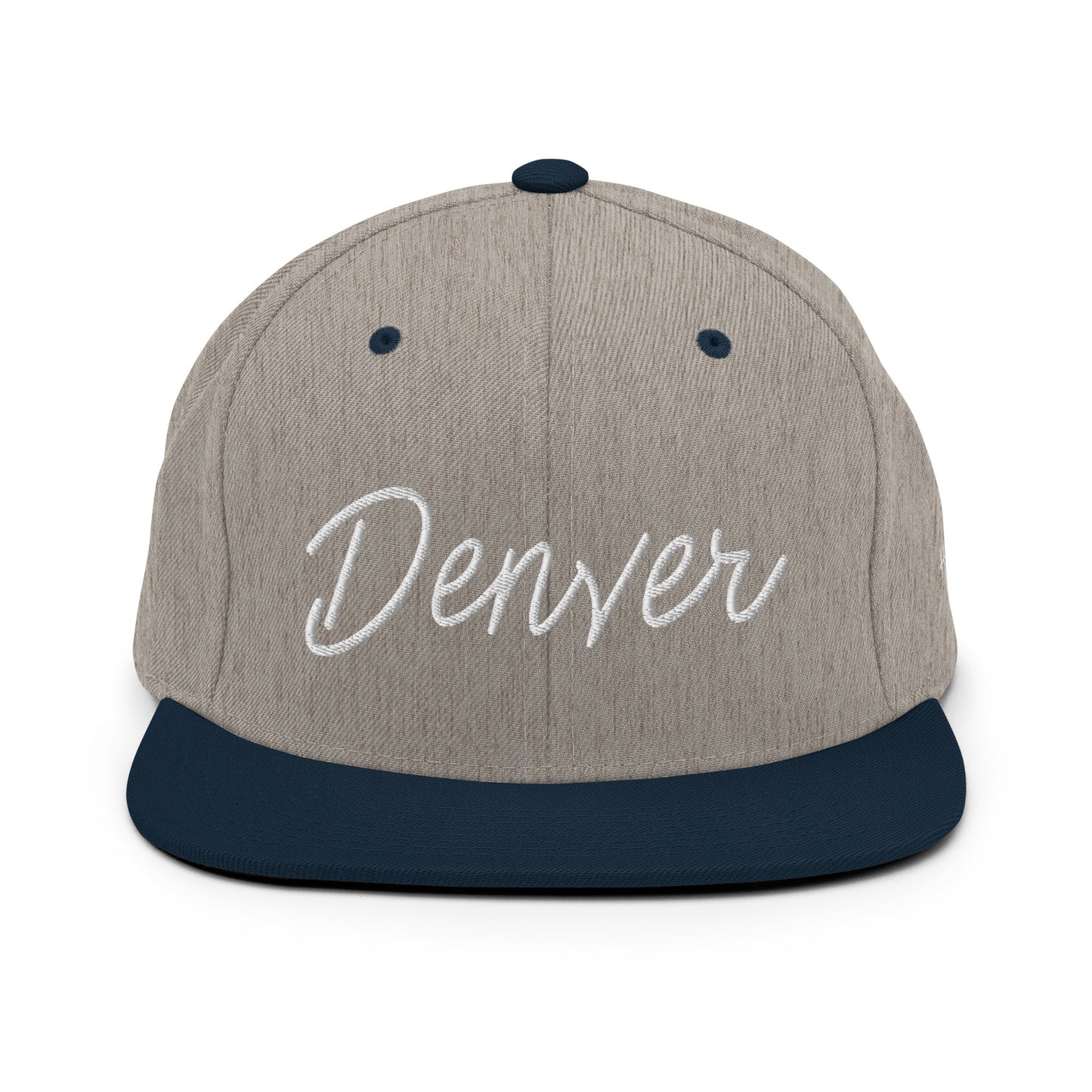 Denver Retro Script 6 Panel Snapback Hat