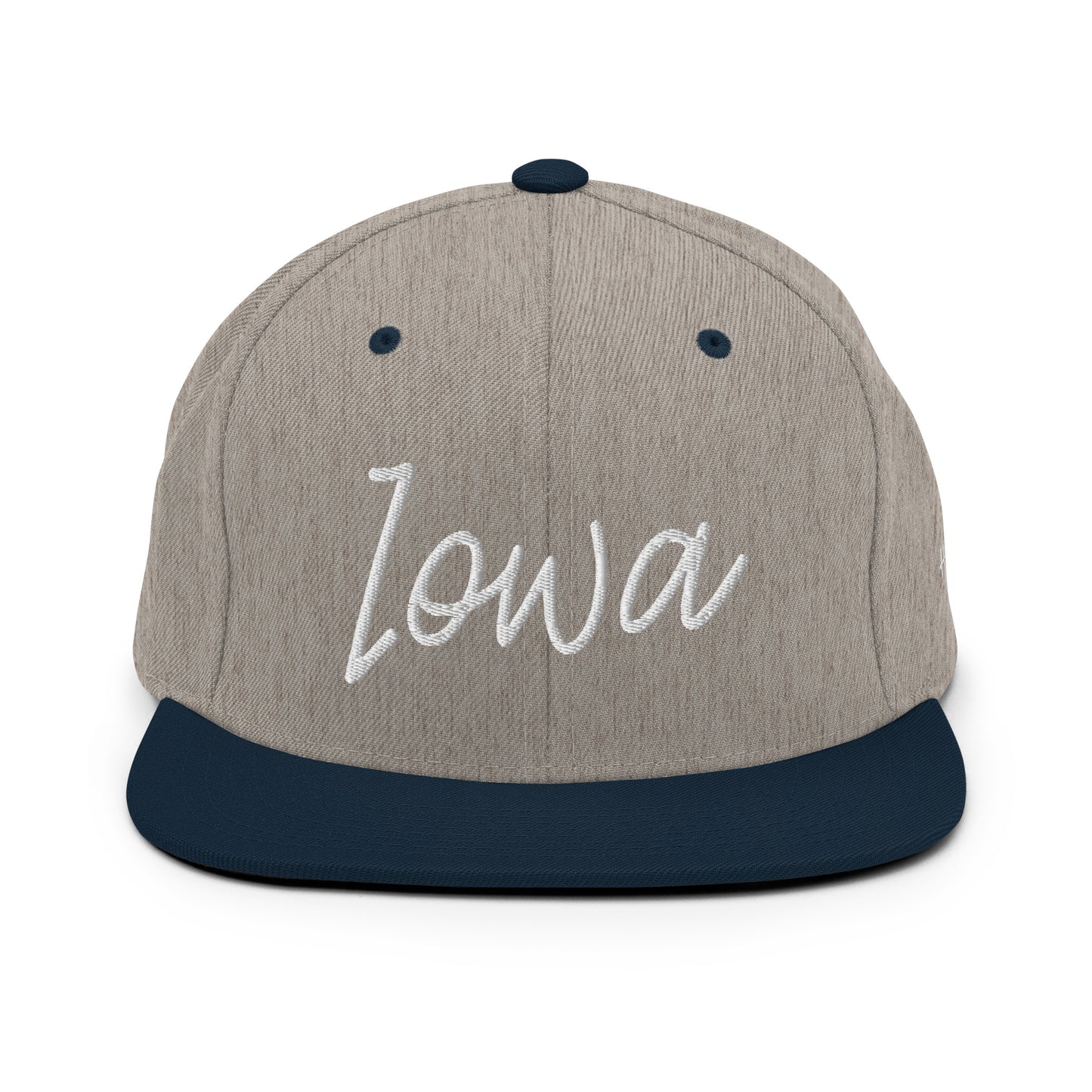 Iowa Retro Script 6 Panel Snapback Hat