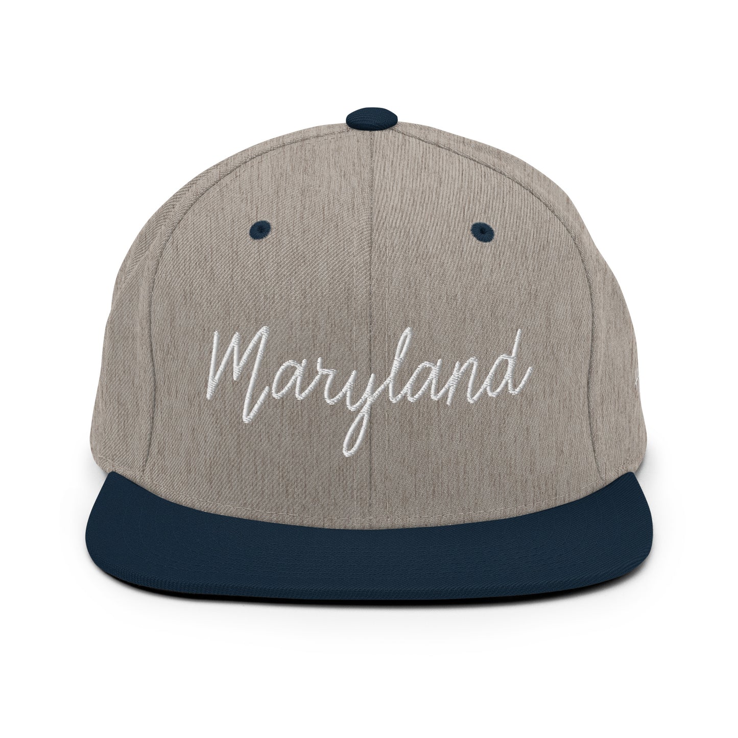 Maryland Retro Script 6 Panel Snapback Hat